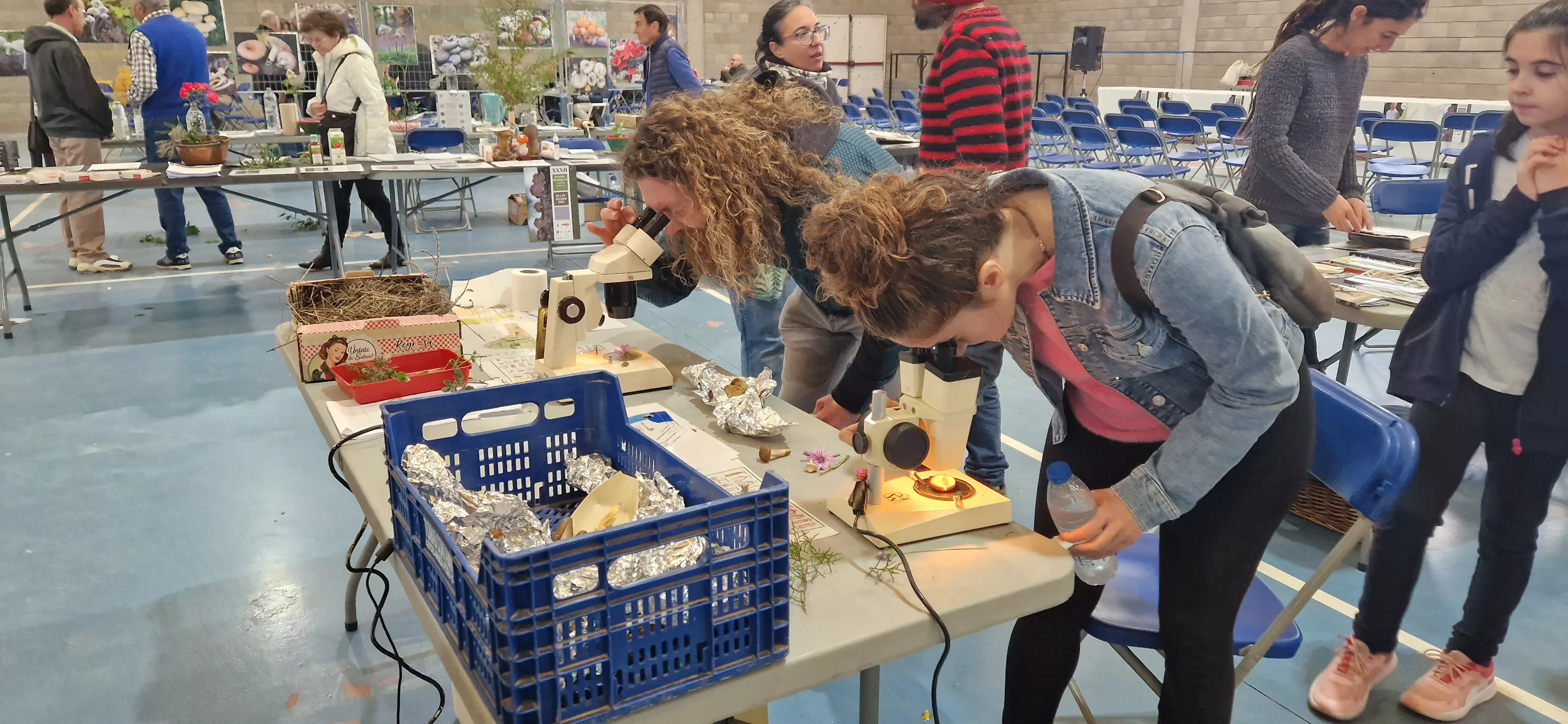  Lentes de aumento. XXXII Jornadas Micológicas de Ayerbe. Foto Myriam Martínez