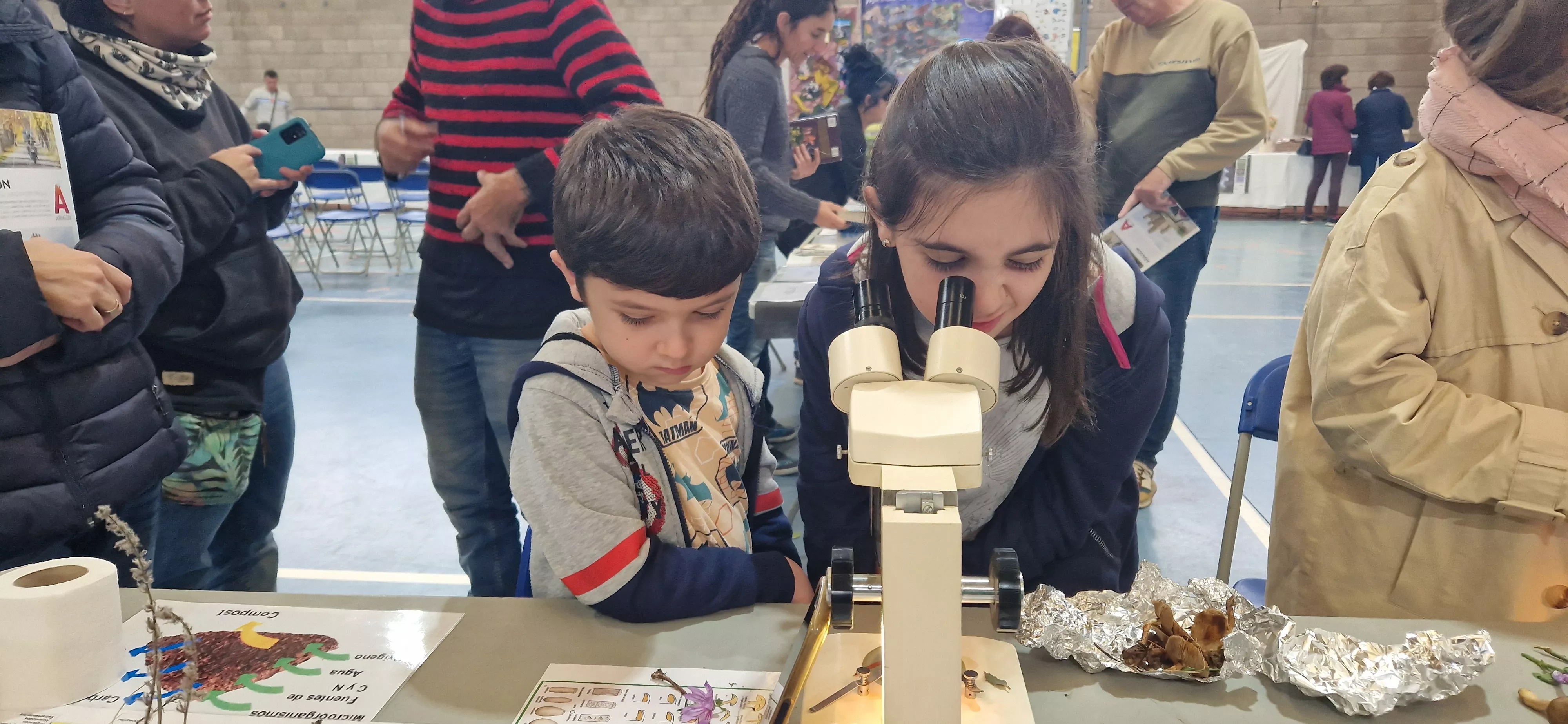 Lentes de aumento.  XXXII Jornadas Micológicas de Ayerbe. Foto Myriam Martínez