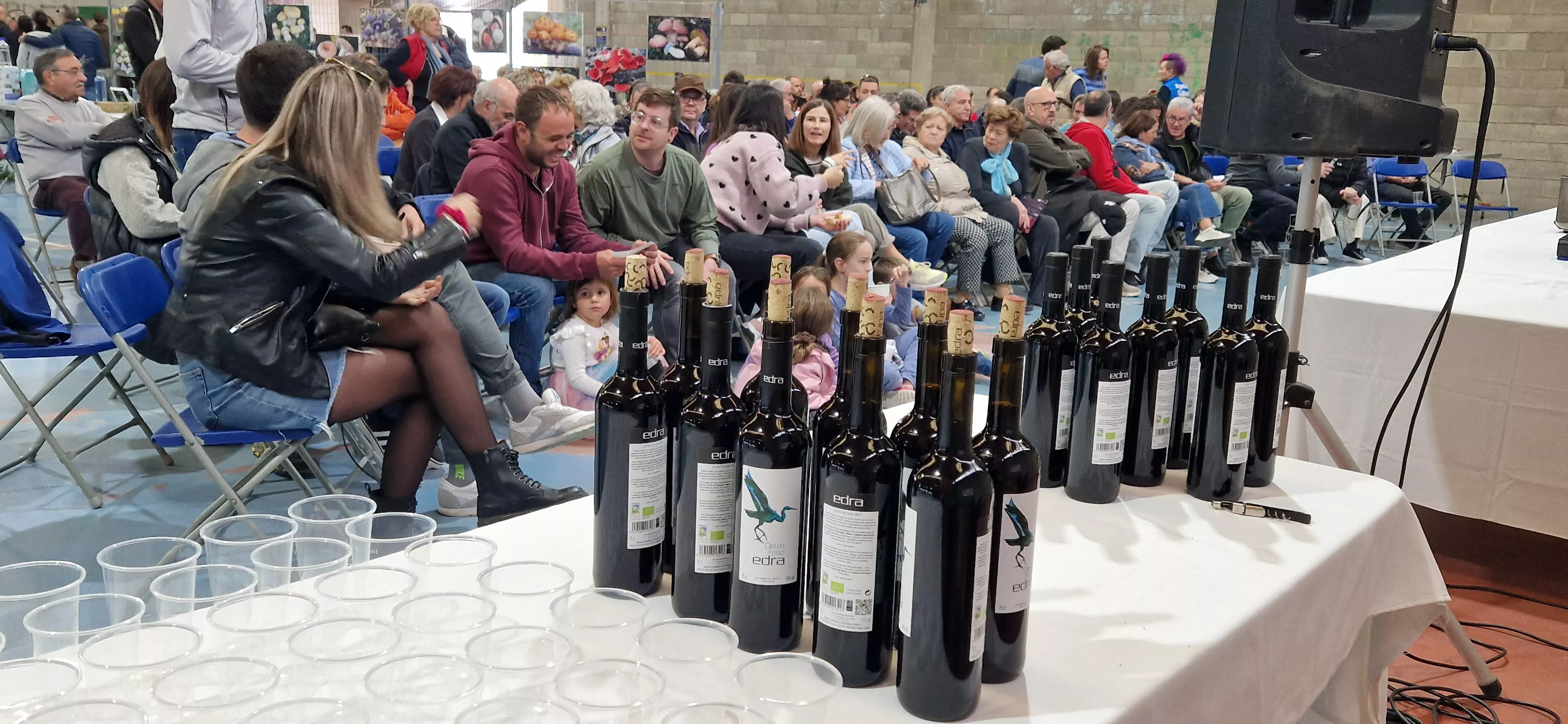 Show coocking con el chef Dani Sarasa.  XXXII Jornadas Micológicas de Ayerbe. Foto Myriam Martínez