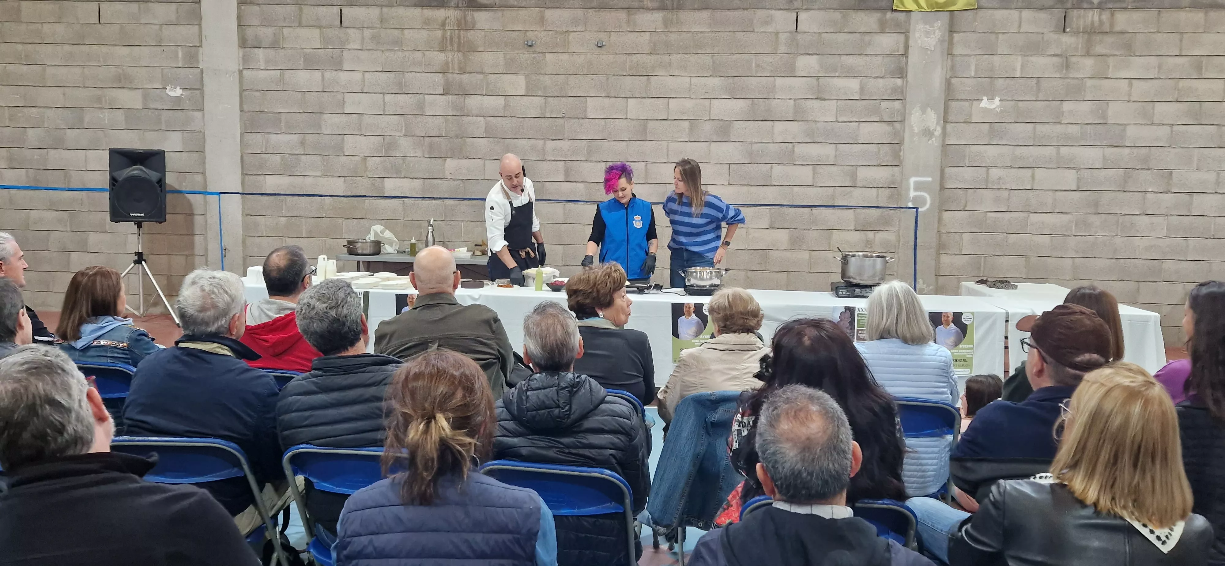 El chef Dani Sarasa, en las XXXII Jornadas Micológicas de Ayerbe. Foto Myriam Martínez