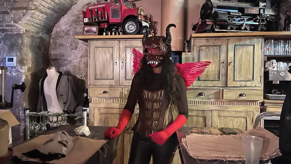 Representación terrorífica en La Confianza. Foto Mercedes Manterola