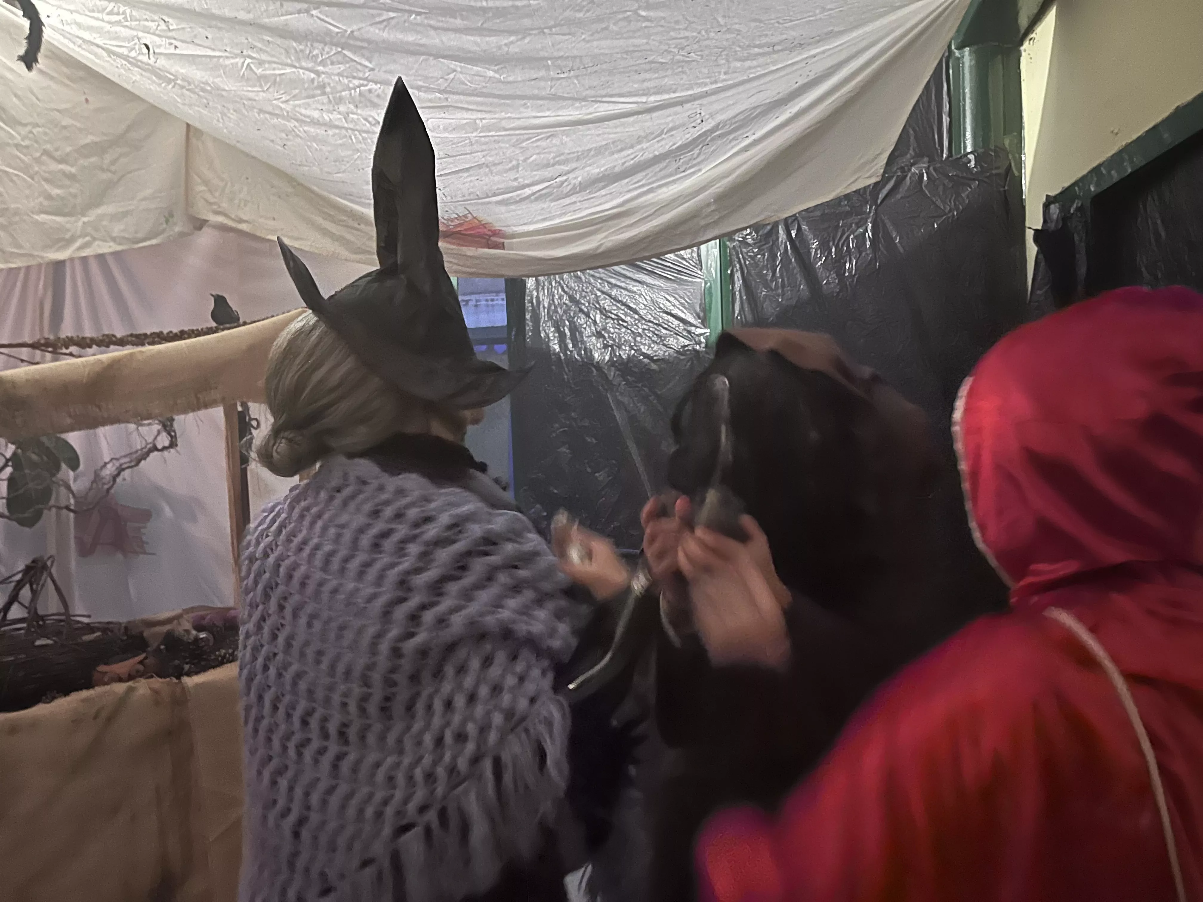 Túnel del terror de la Asociación de Vecinos del Casco Viejo. Foto Mercedes Manterola
