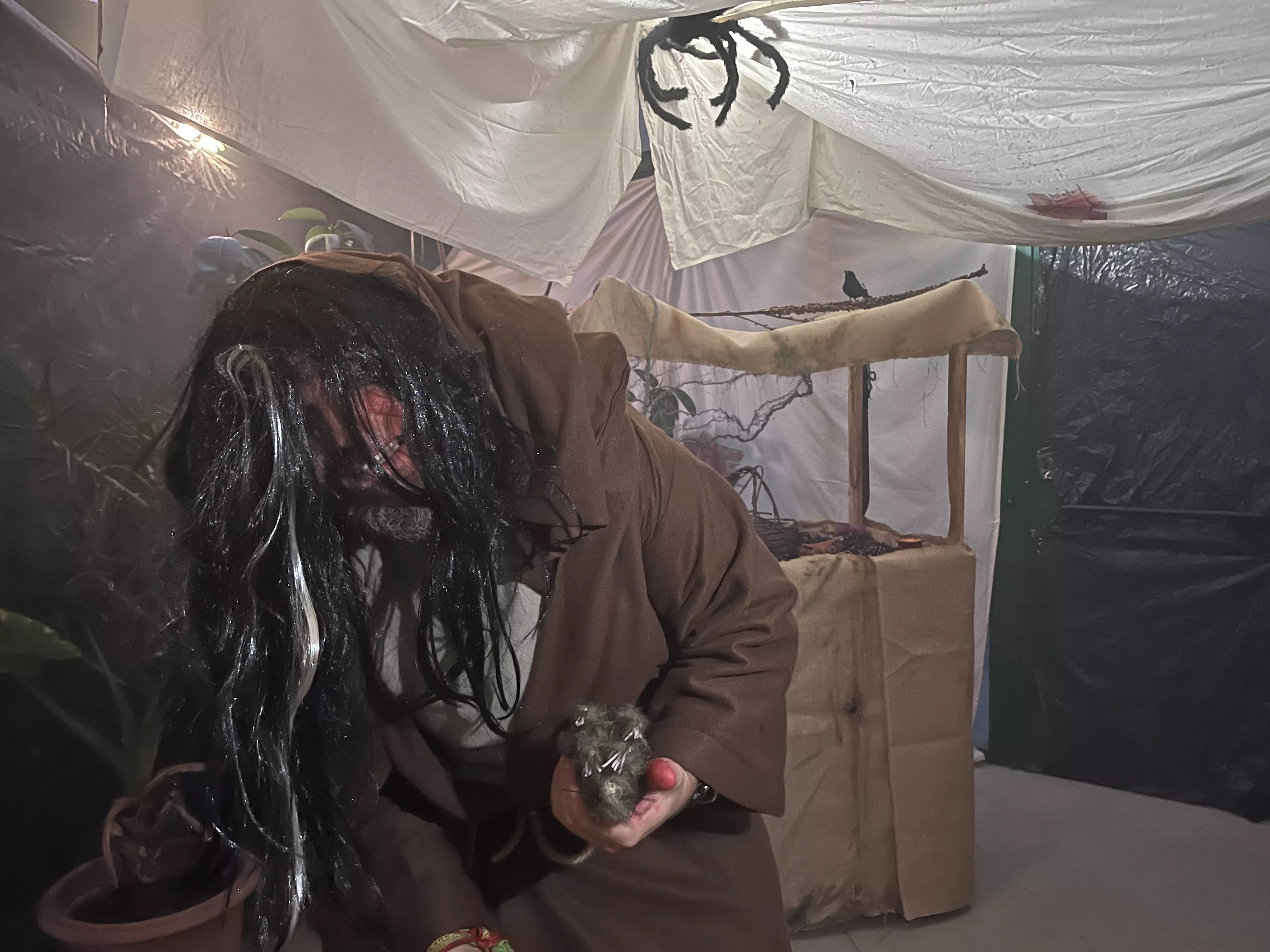 Túnel del terror de la Asociación de Vecinos del Casco Viejo. Foto Mercedes Manterola