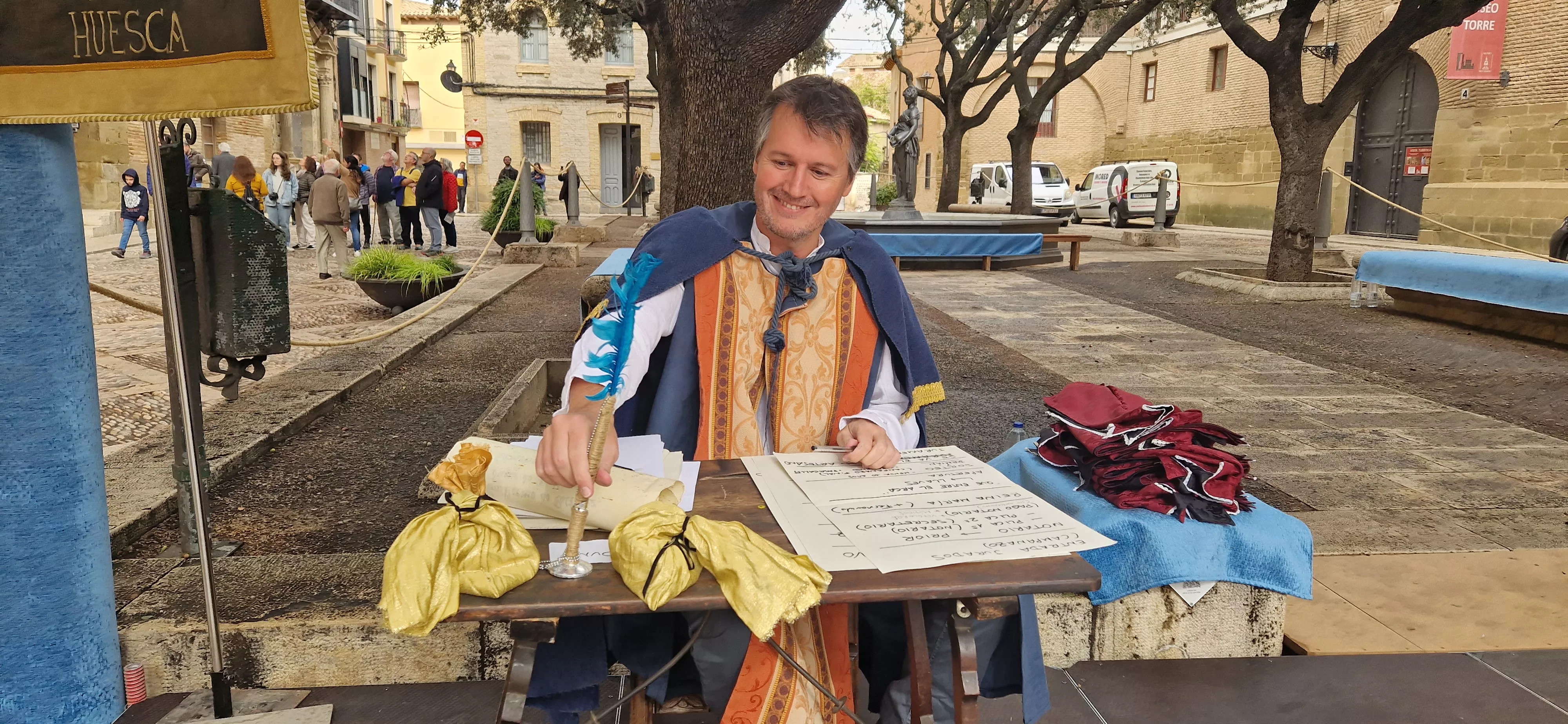 Recreación de la insaculación o extracción de oficios. Foto Myriam Martínez 