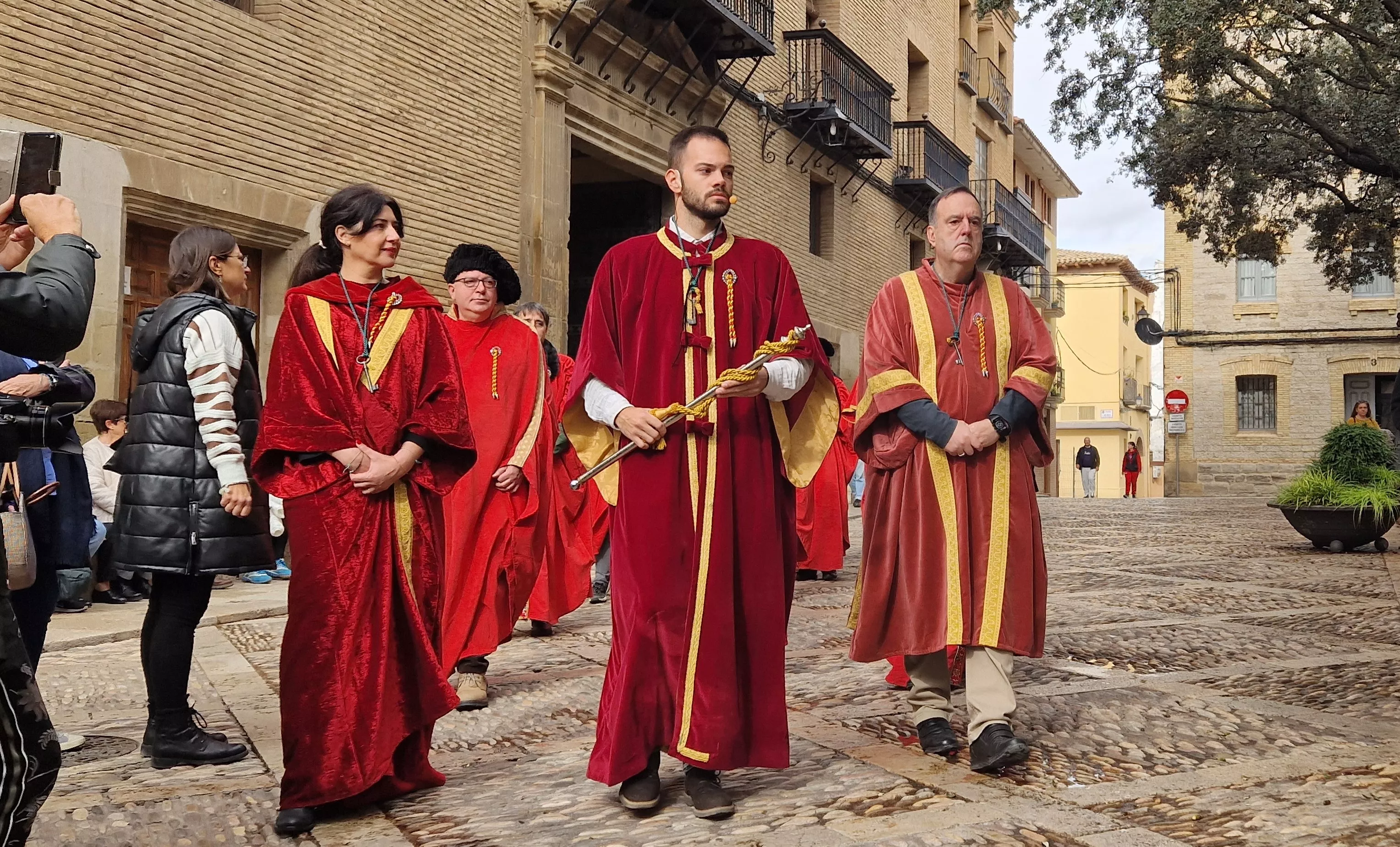 Recreación de la insaculación o extracción de oficios. Foto Myriam Martínez 