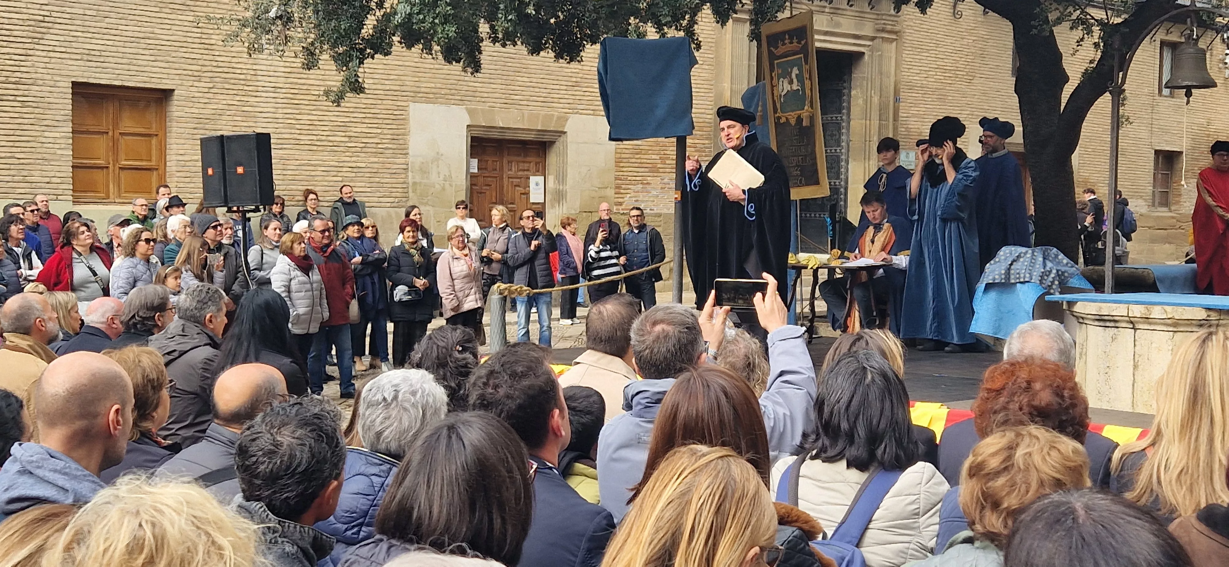 Recreación de la insaculación o extracción de oficios. Foto Myriam Martínez 