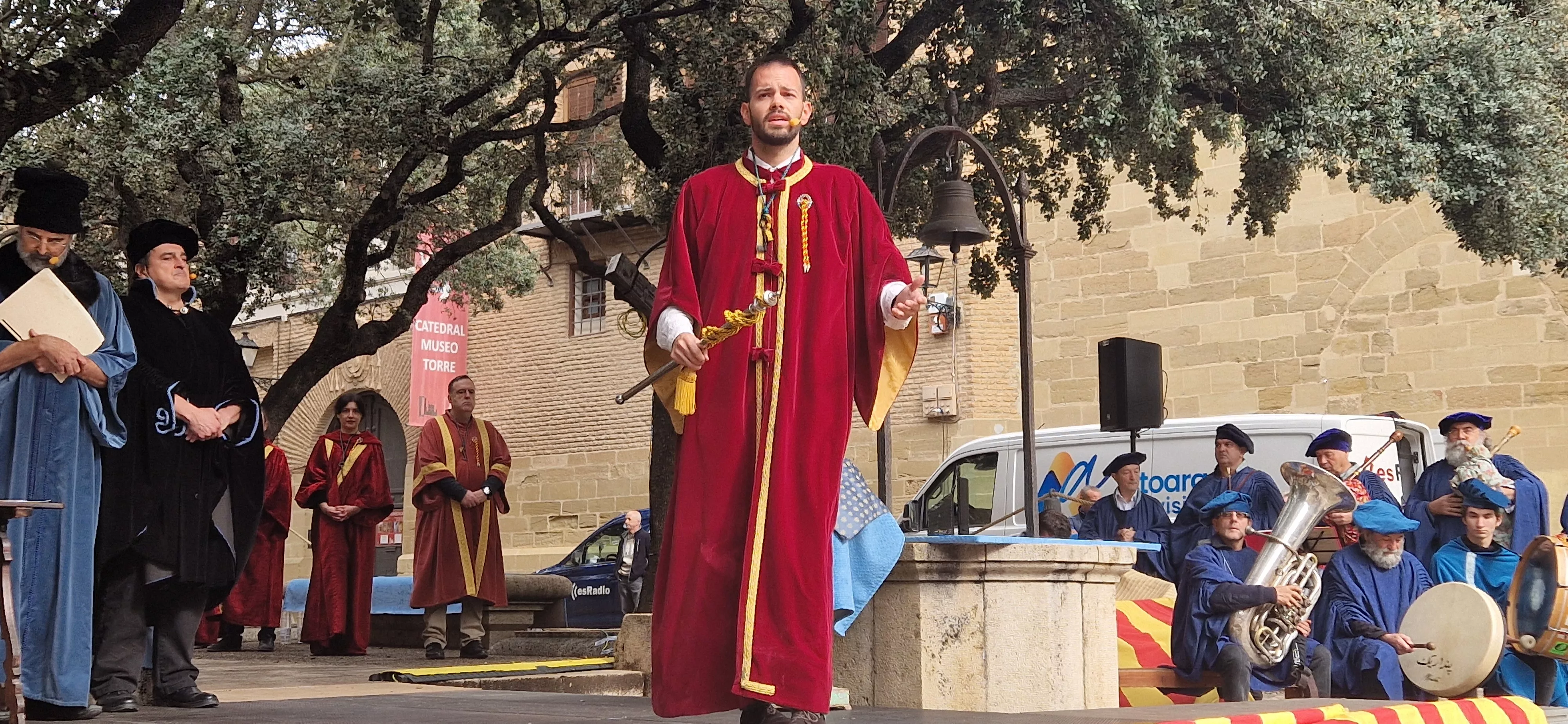 Recreación de la insaculación o extracción de oficios. Foto Myriam Martínez 