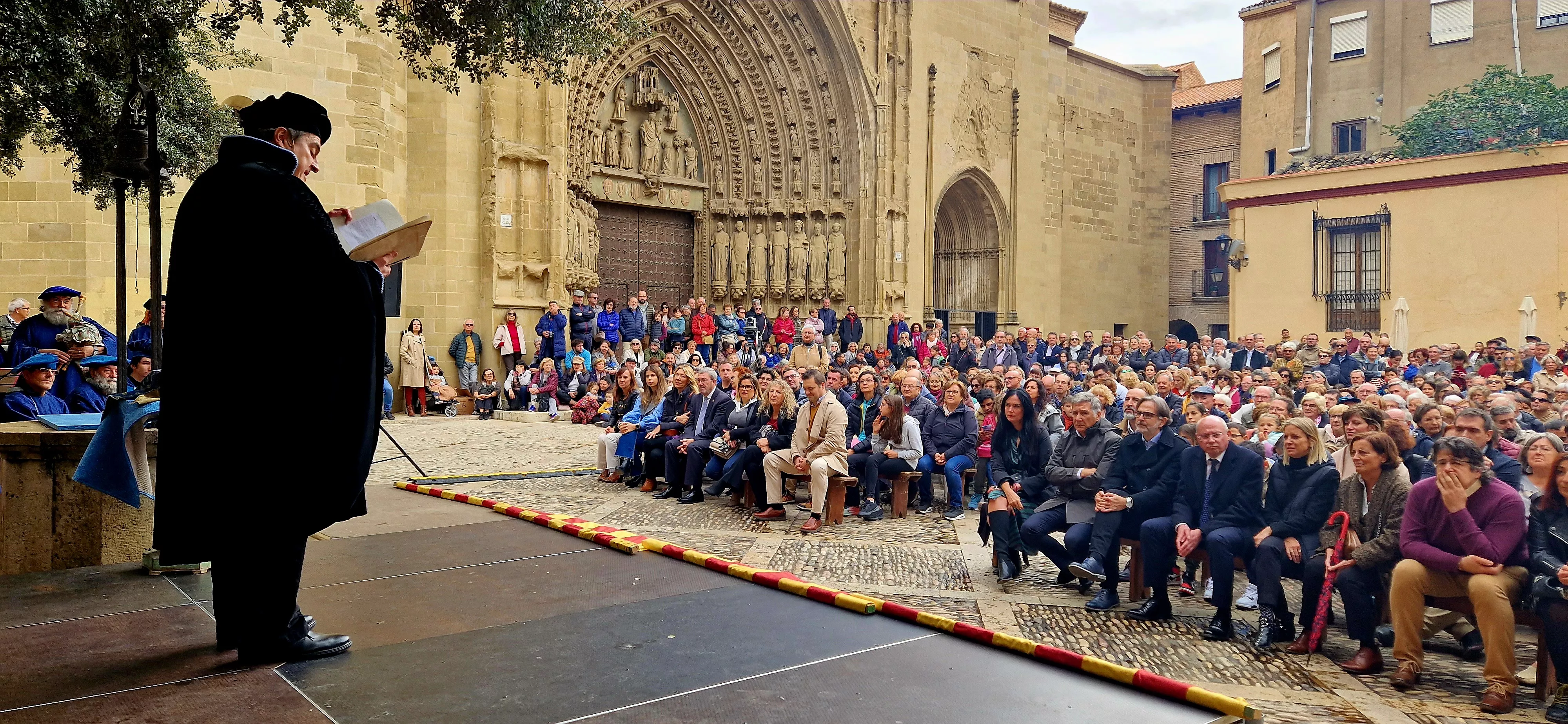 Recreación de la insaculación o extracción de oficios. Foto Myriam Martínez 
