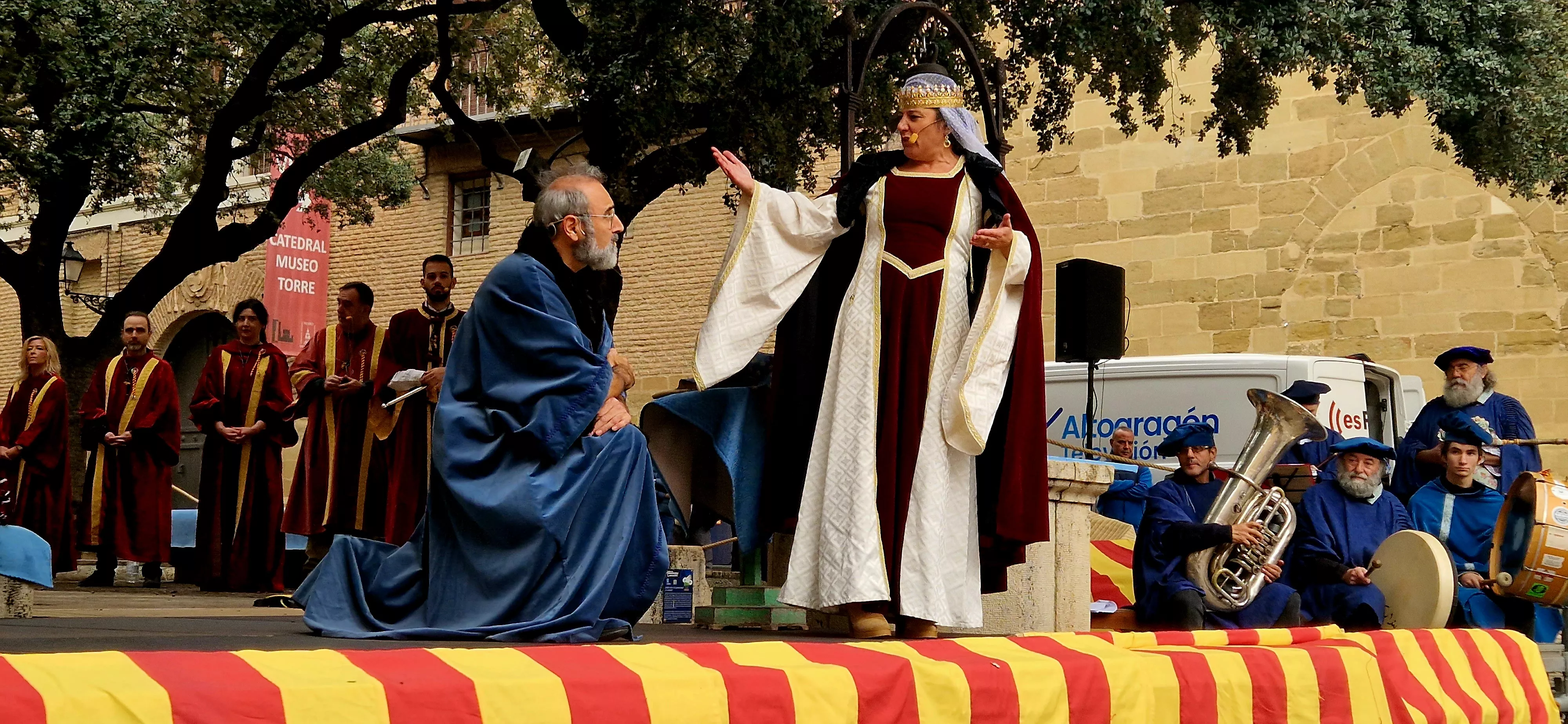 Recreación de la insaculación o extracción de oficios. Foto Myriam Martínez 