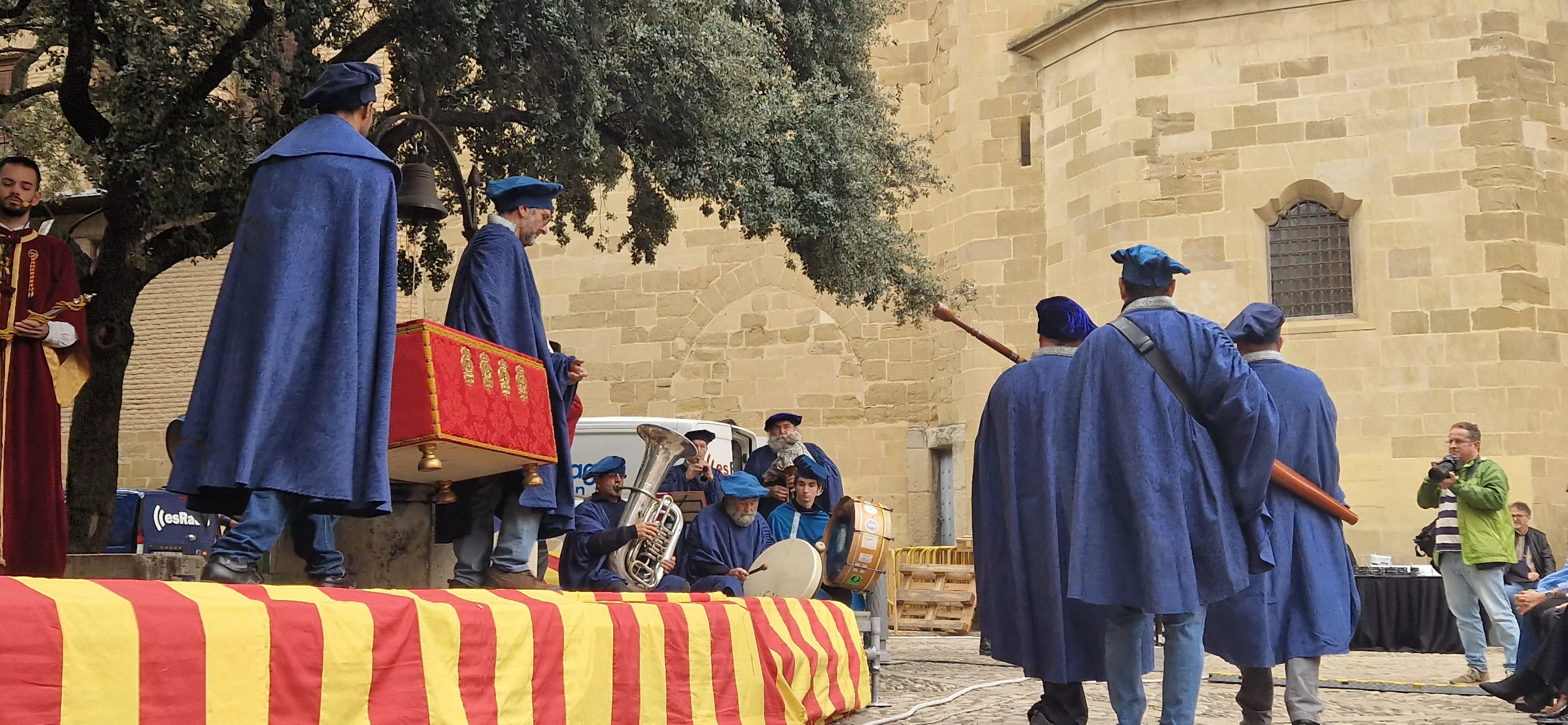 Recreación de la insaculación o extracción de oficios. Foto Myriam Martínez 