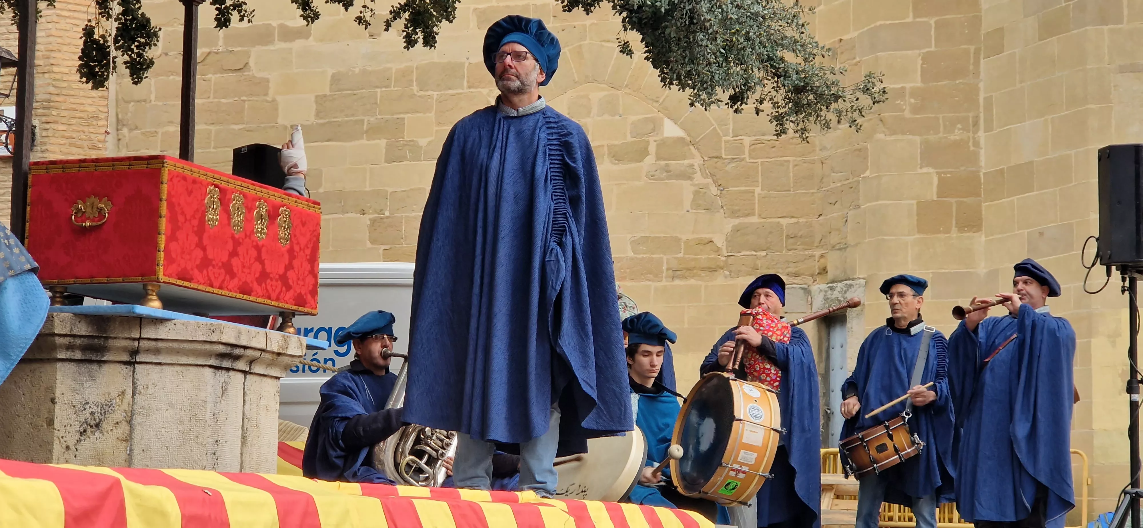 Recreación de la insaculación o extracción de oficios. Foto Myriam Martínez 