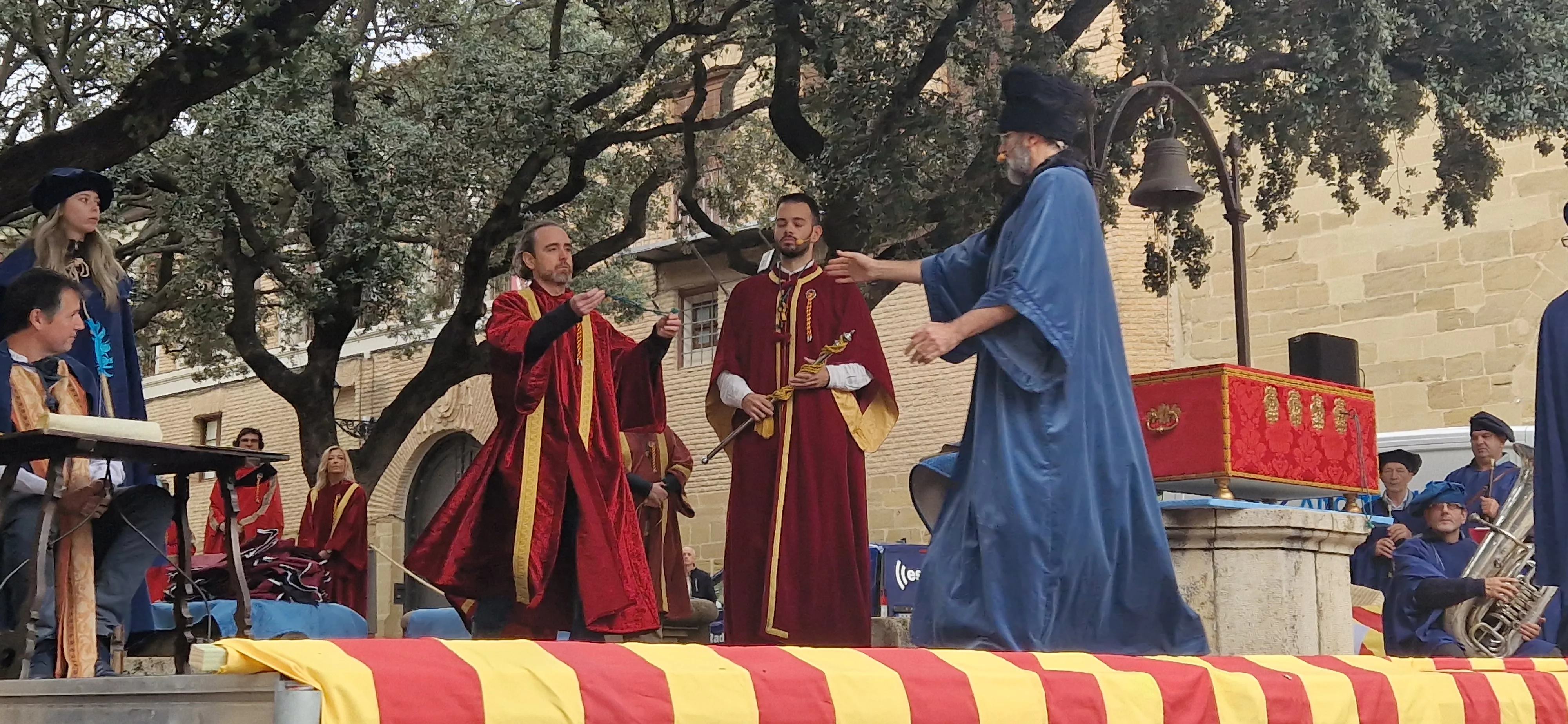 Recreación de la insaculación o extracción de oficios. Foto Myriam Martínez 