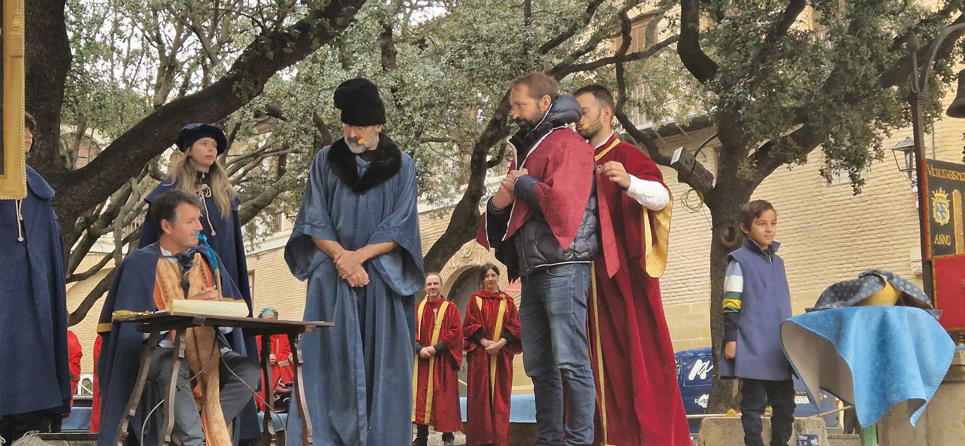 Recreación de la insaculación o extracción de oficios. Foto Myriam Martínez 