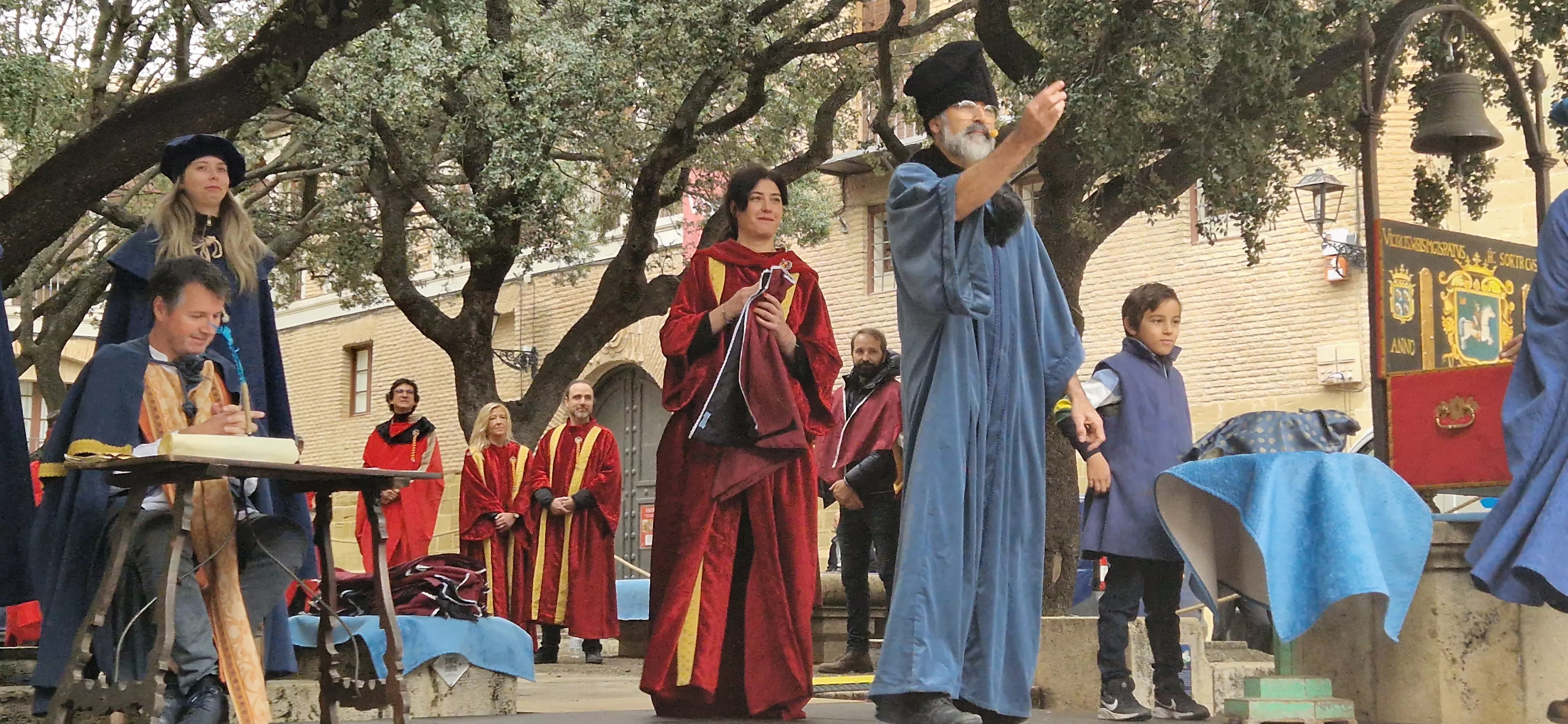 Recreación de la insaculación o extracción de oficios. Foto Myriam Martínez 