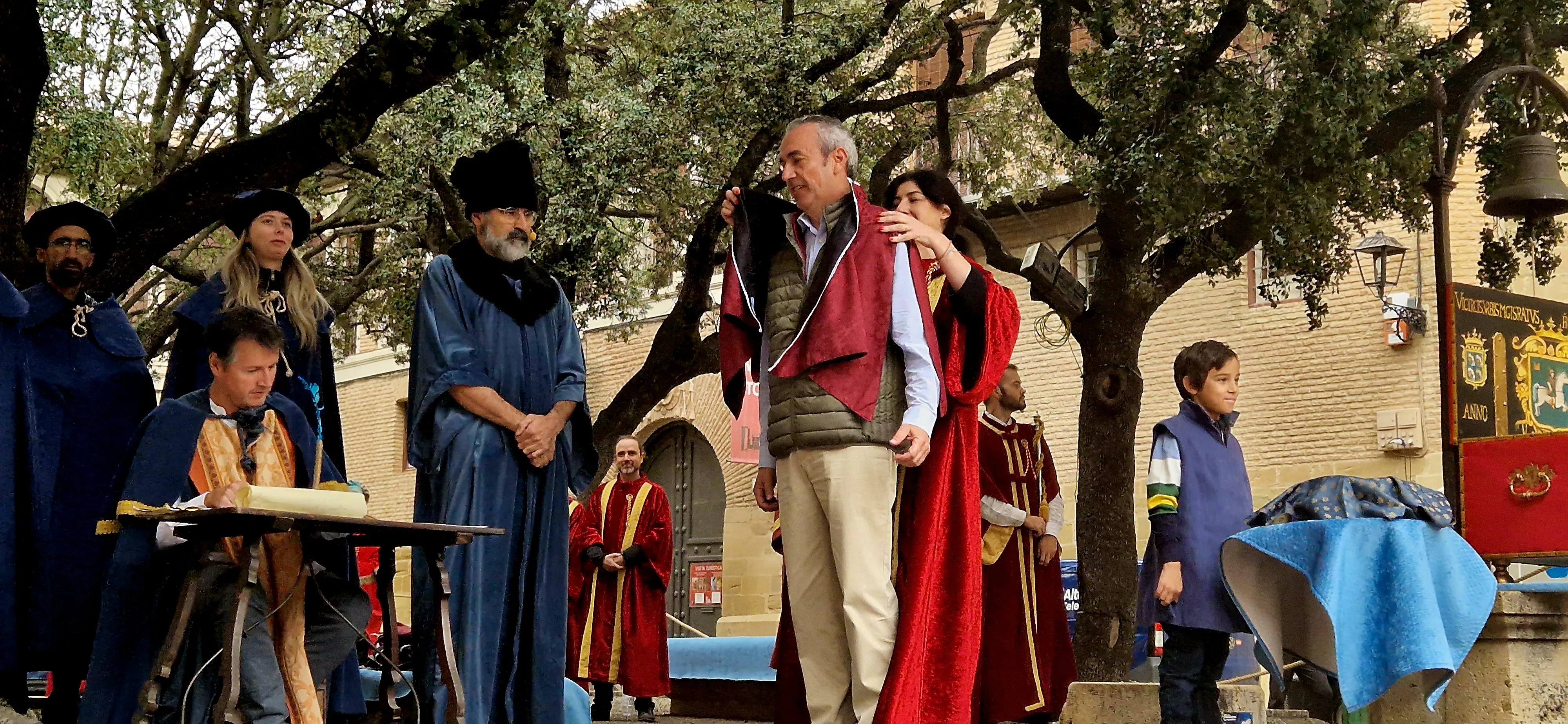 Recreación de la insaculación o extracción de oficios. Foto Myriam Martínez 