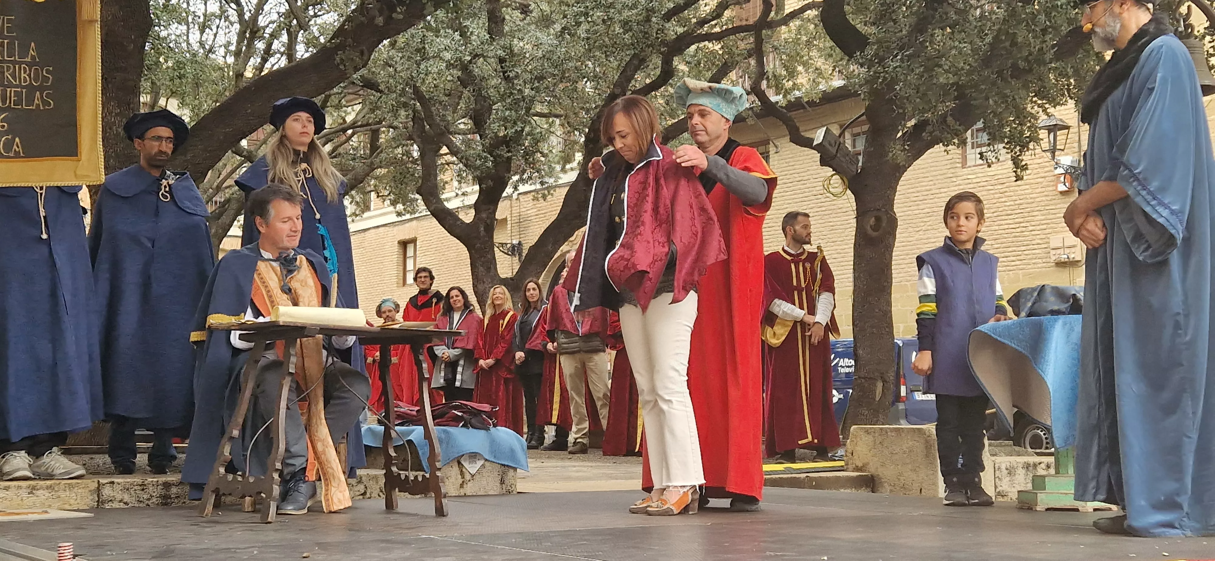 Recreación de la insaculación o extracción de oficios. Foto Myriam Martínez 