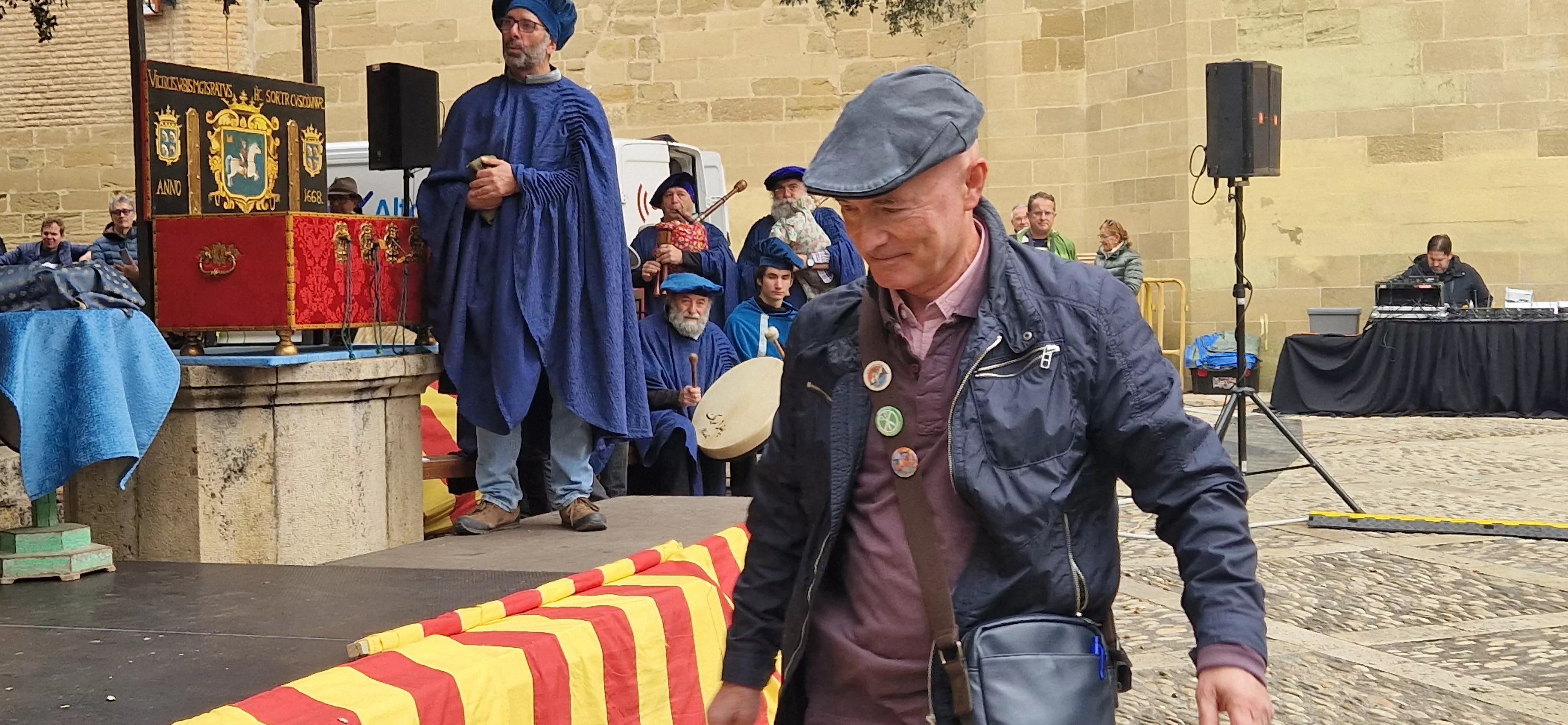 Recreación de la insaculación o extracción de oficios. Foto Myriam Martínez 