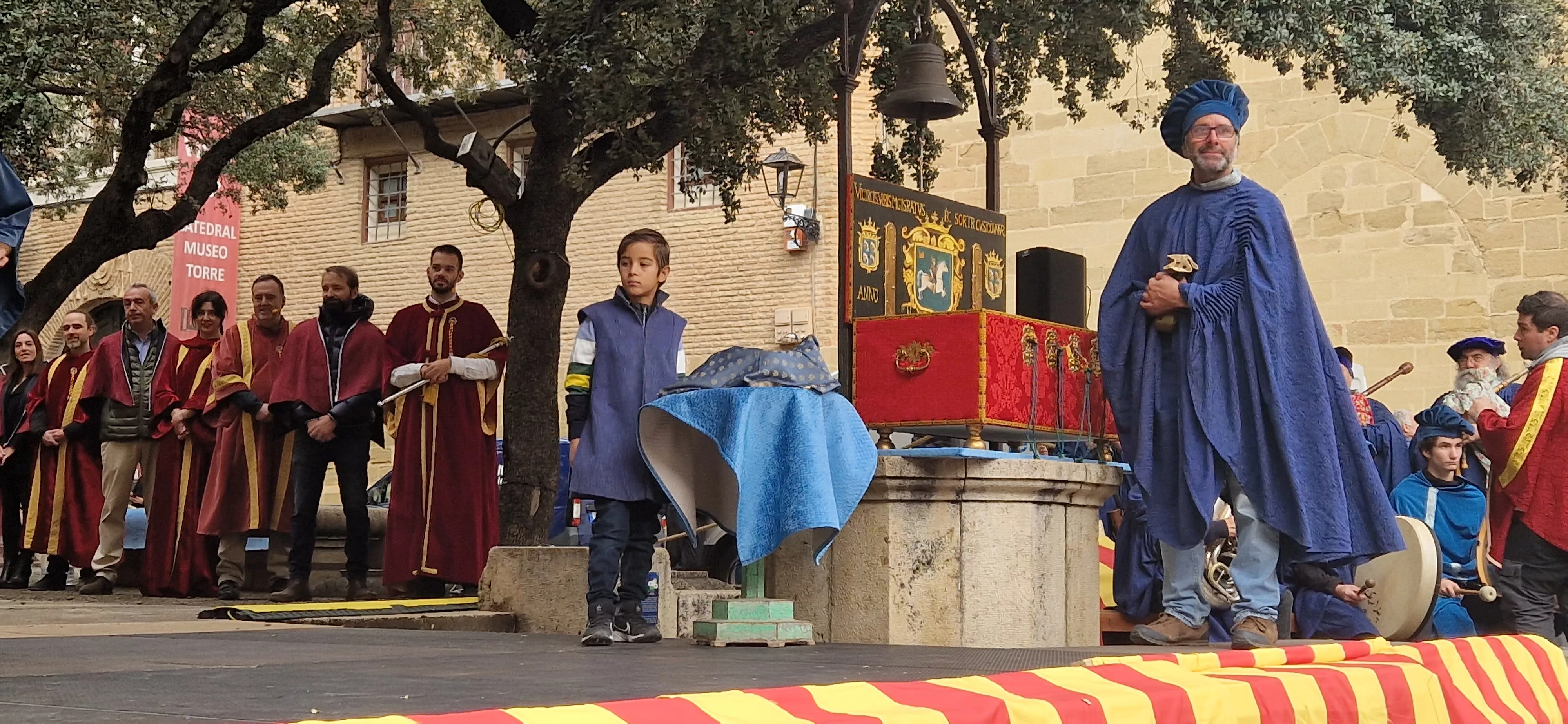 Recreación de la insaculación o extracción de oficios. Foto Myriam Martínez 