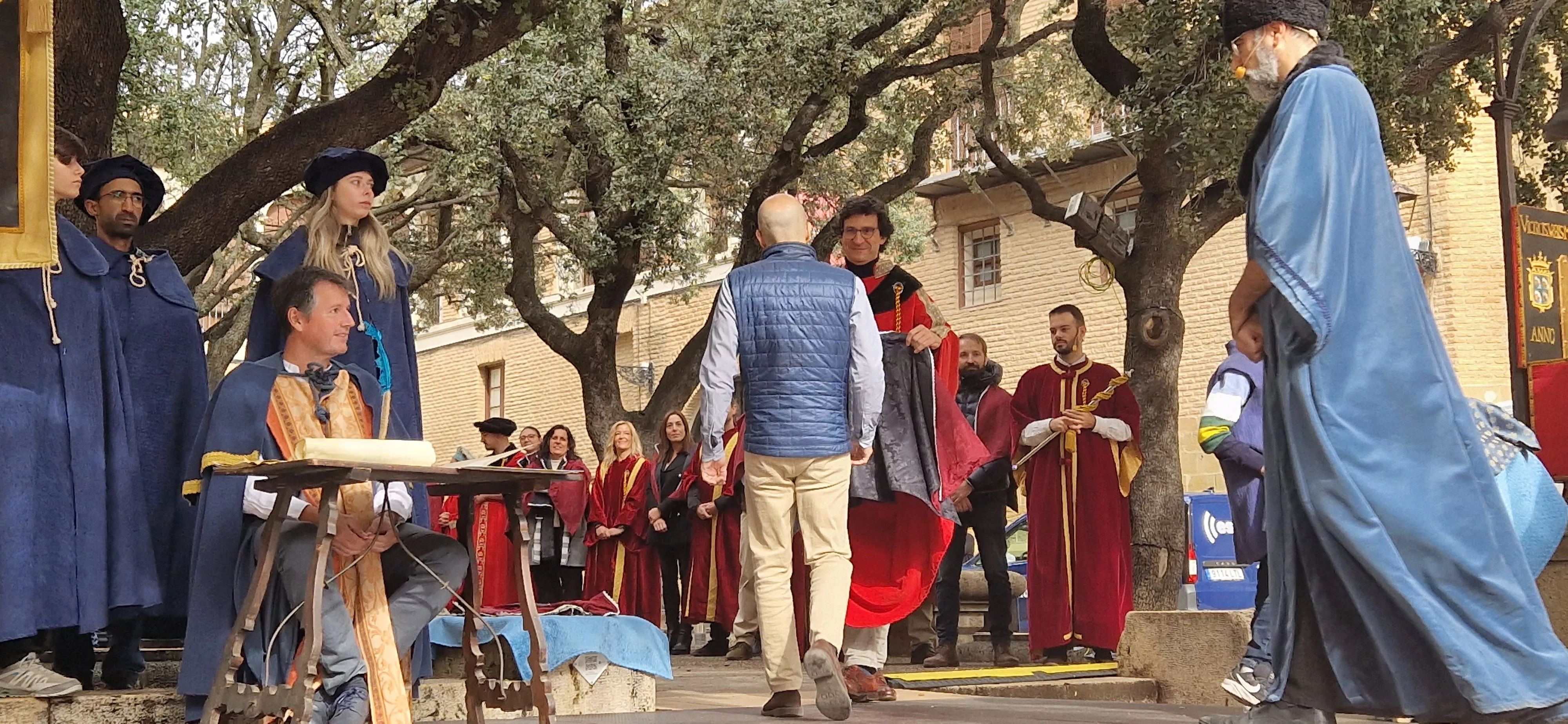 Recreación de la insaculación o extracción de oficios. Foto Myriam Martínez 