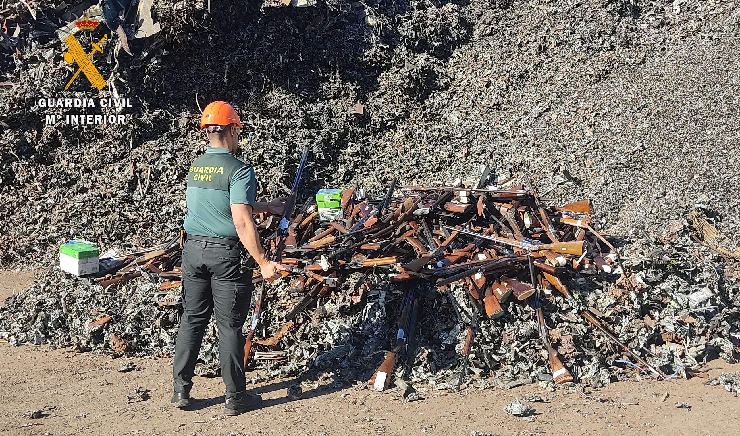 En total se han destruido 773 armas de todas las categorías, principalmente escopetas