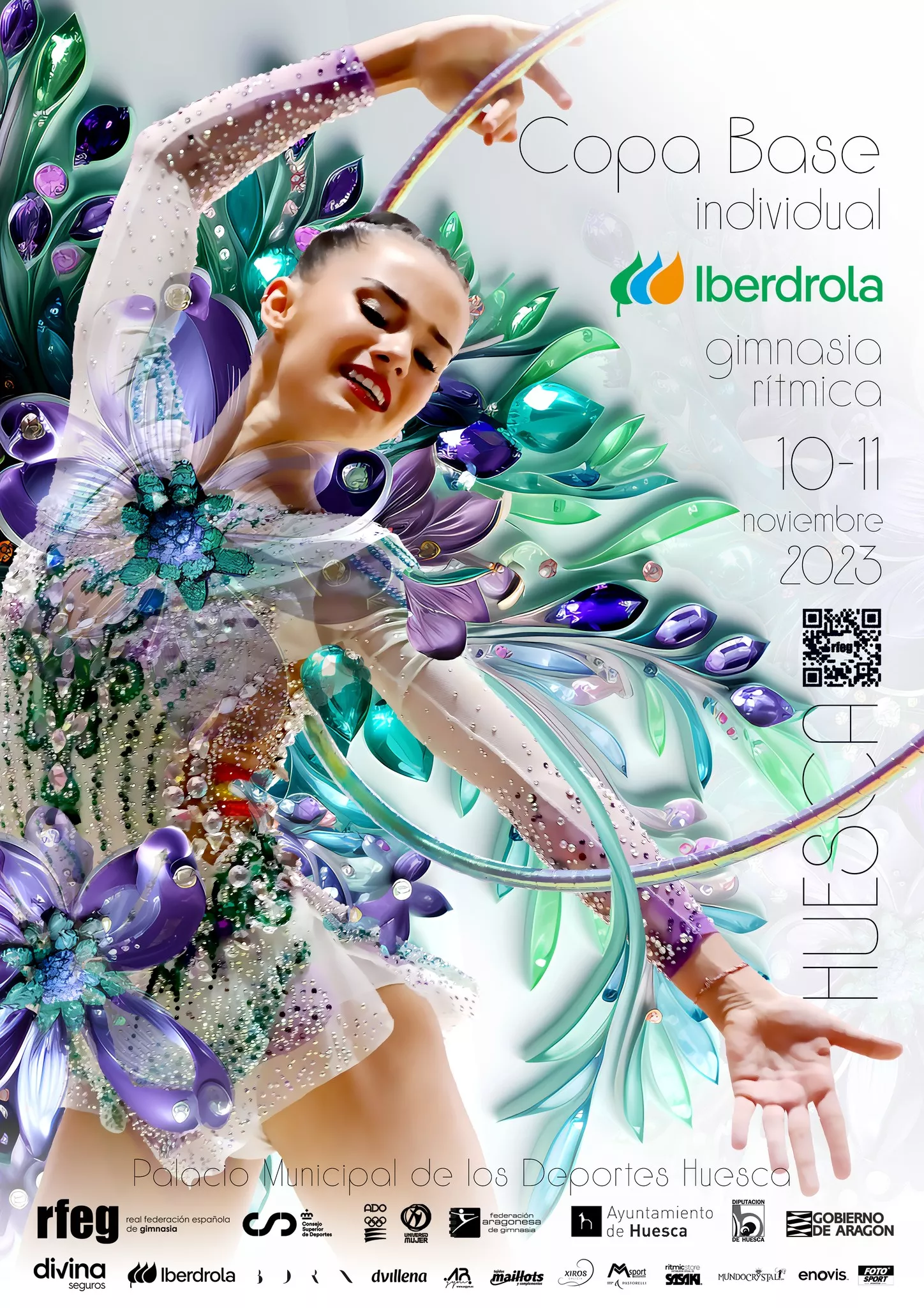 Cartel Copa Base Individual Iberdrola con Inés Bergua protagonista.