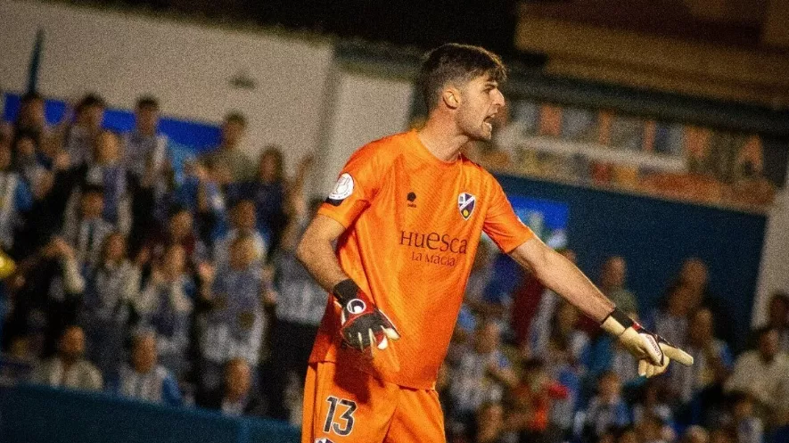 Juan Pérez, portero del Huesca.