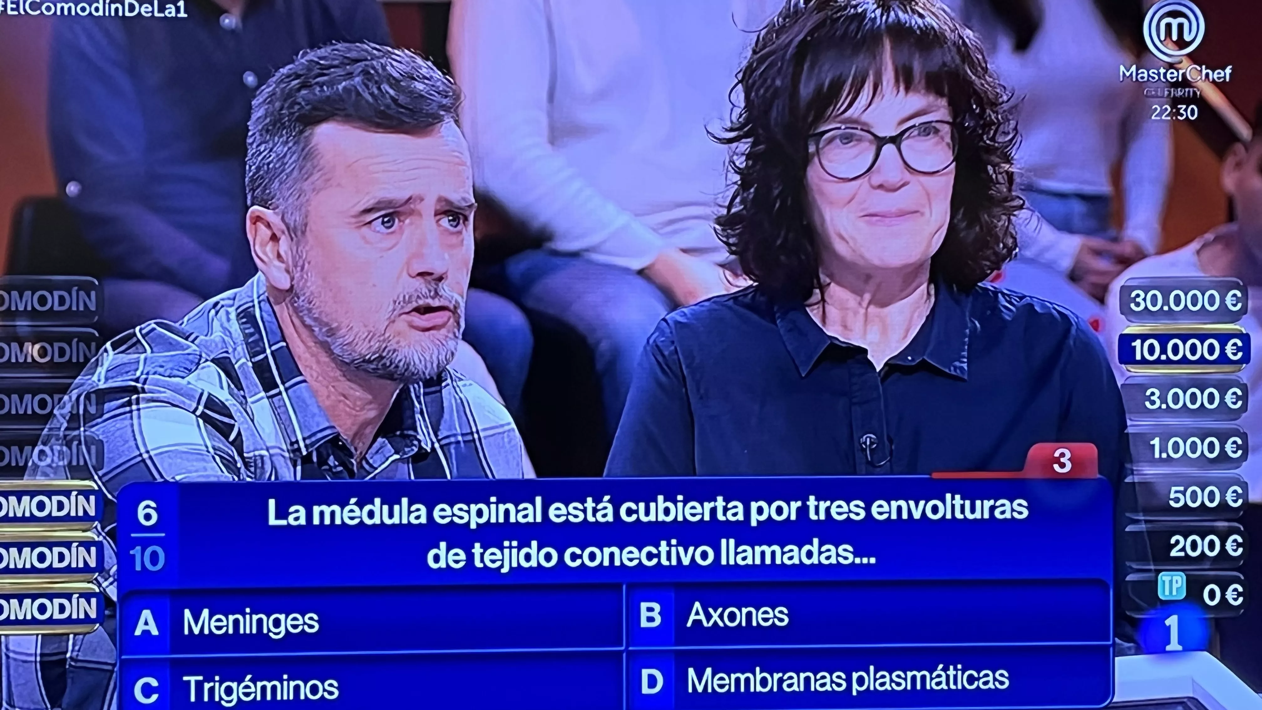 Juan y Cristina durante su participación en el programa. 