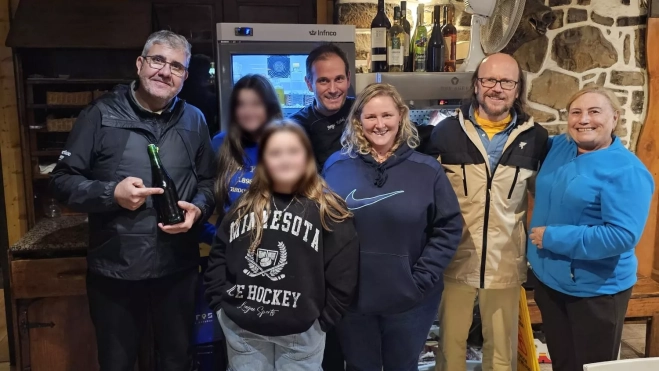 Florentino Fernández y Santiago Segura en el Balcón del Pirineo. Florentino Fernández y Santiago Segura en el Balcón del Pirineo.