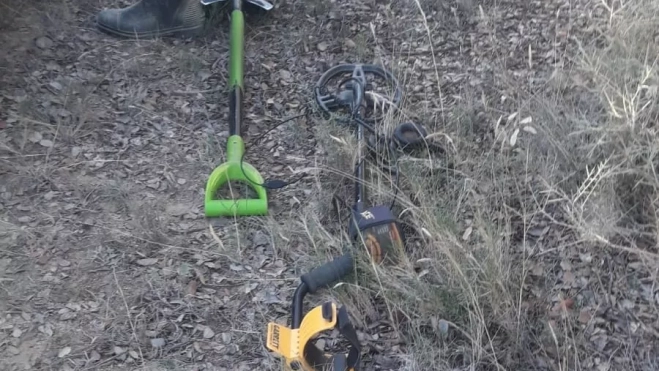 Detector de metales utilizado por el vecino que fue denunciado. Detector de metales utilizado por el vecino que fue denunciado.