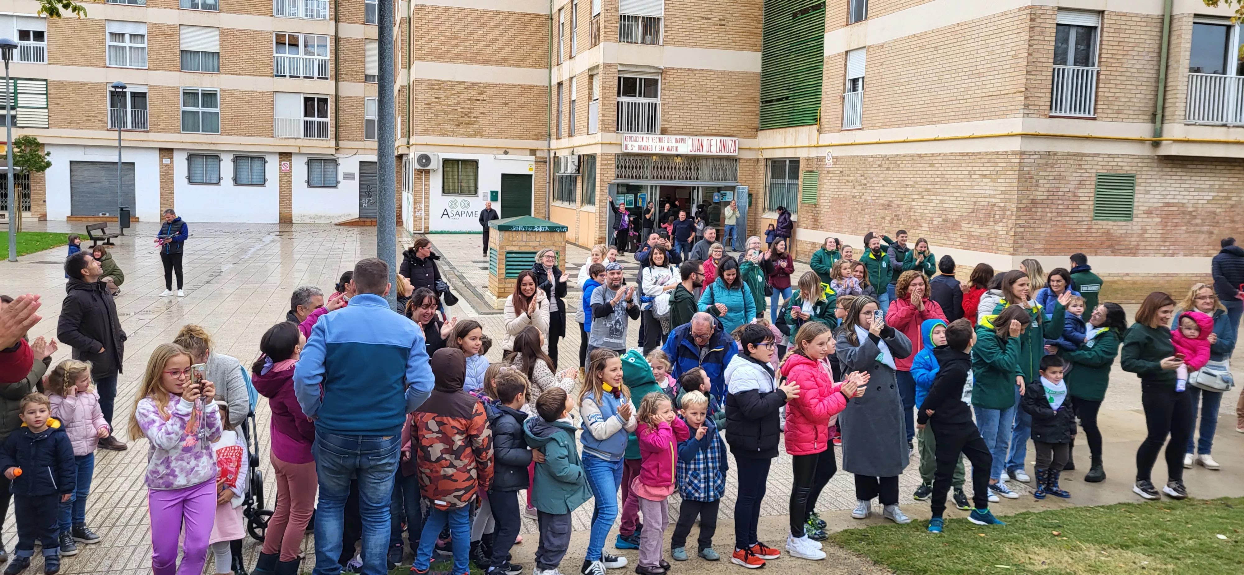 Acto de apertura de las fiestas de San Martín 2023, con el lanzamiento del cohete. Foto Mercedes Manterola
