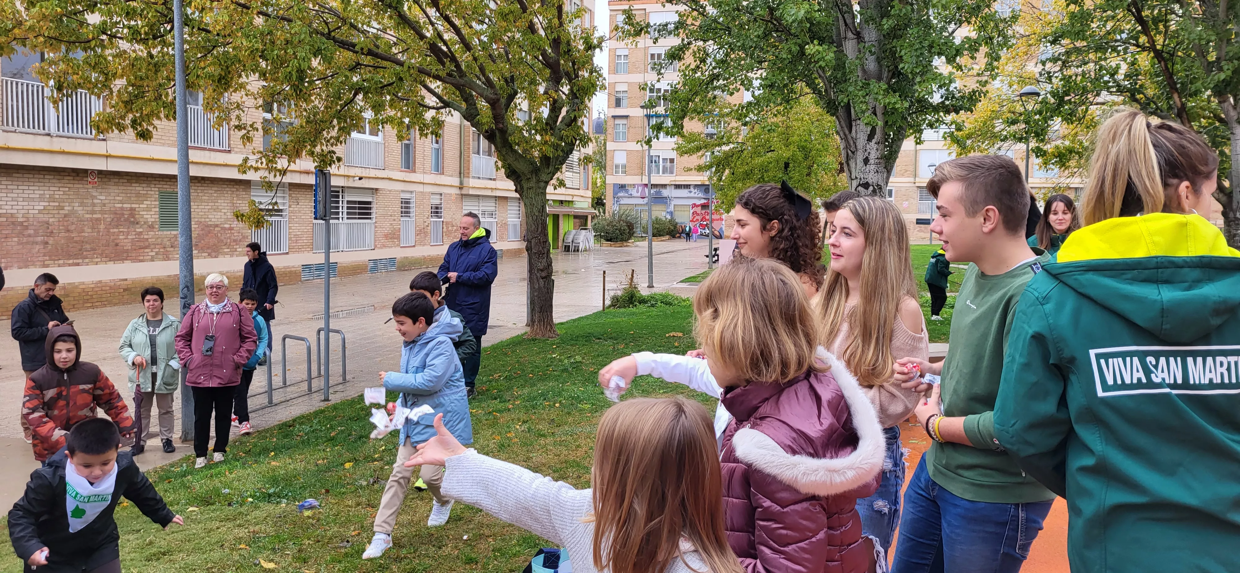 Acto de apertura de las fiestas de San Martín 2023, con el lanzamiento del cohete. Foto Mercedes Manterola