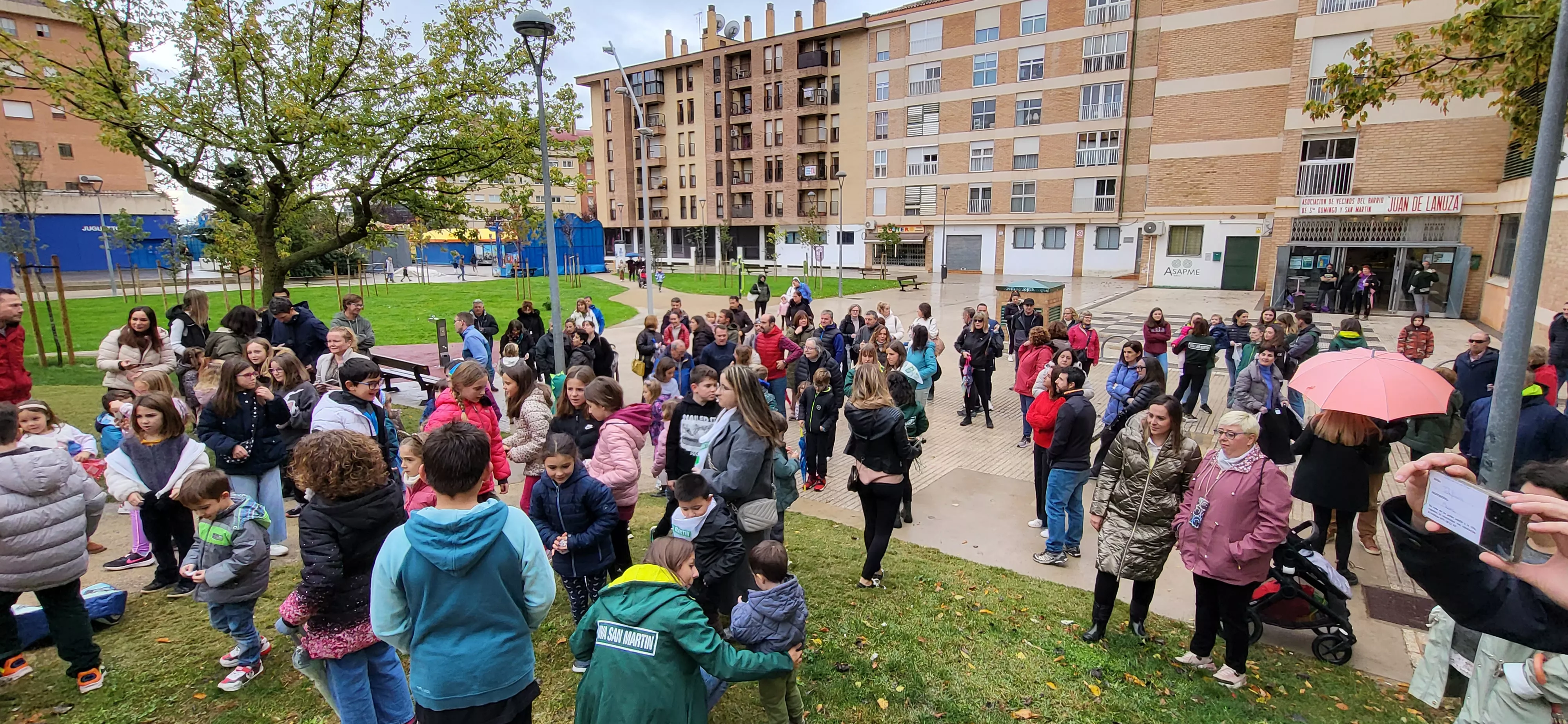 Acto de apertura de las fiestas de San Martín 2023, con el lanzamiento del cohete. Foto Mercedes Manterola