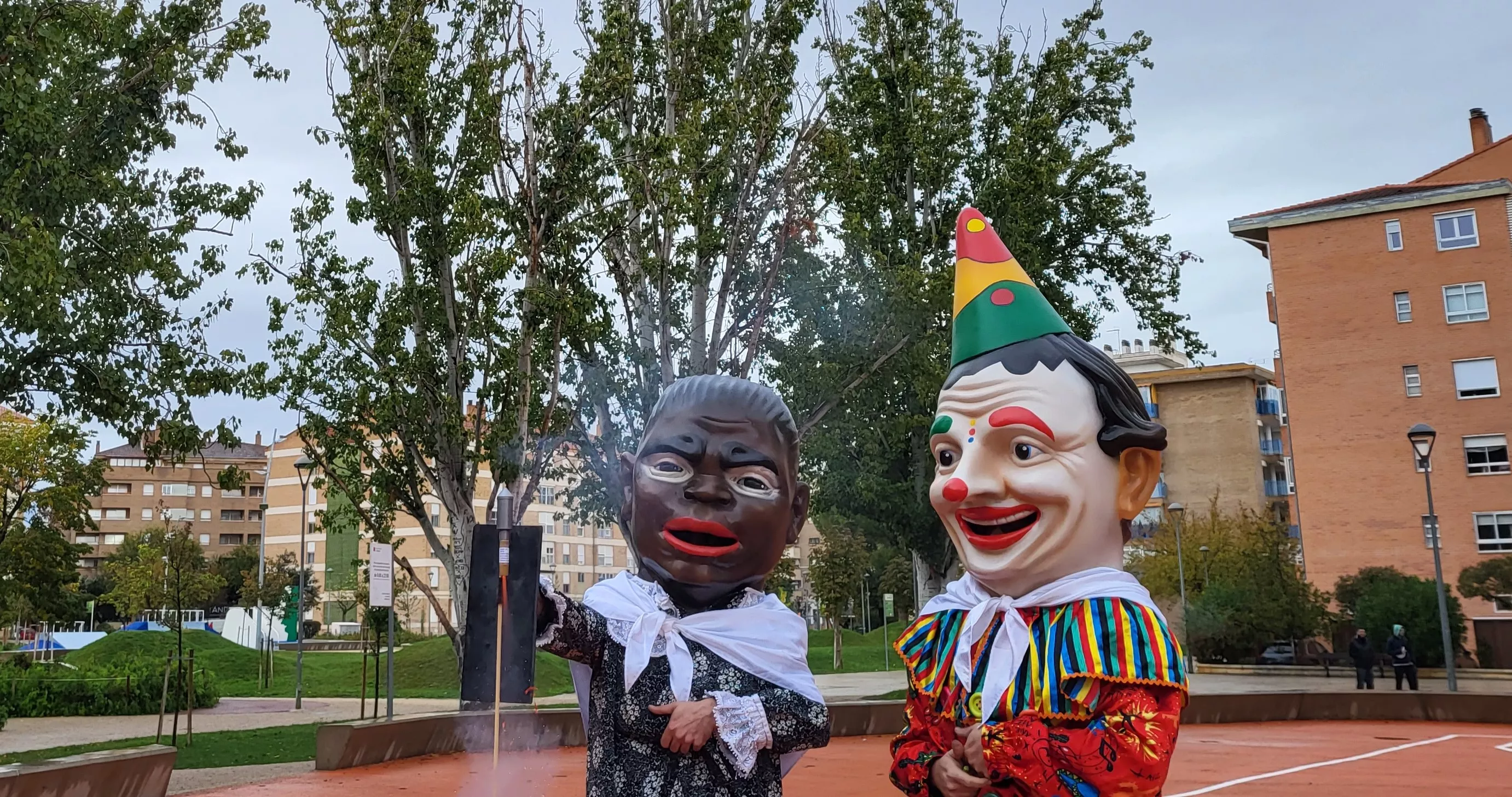Acto de apertura de las fiestas de San Martín 2023, con el lanzamiento del cohete. Foto Mercedes Manterola