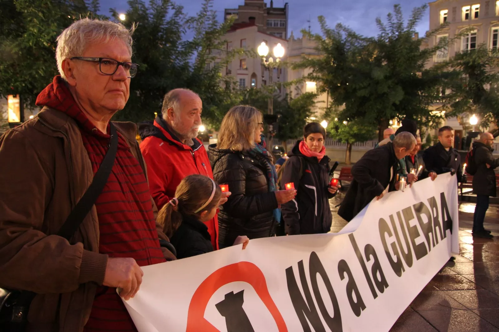 La vigilia exigía "paz  y el fin de la agresión contra el pueblo palestino". Foto Carlos Neofato