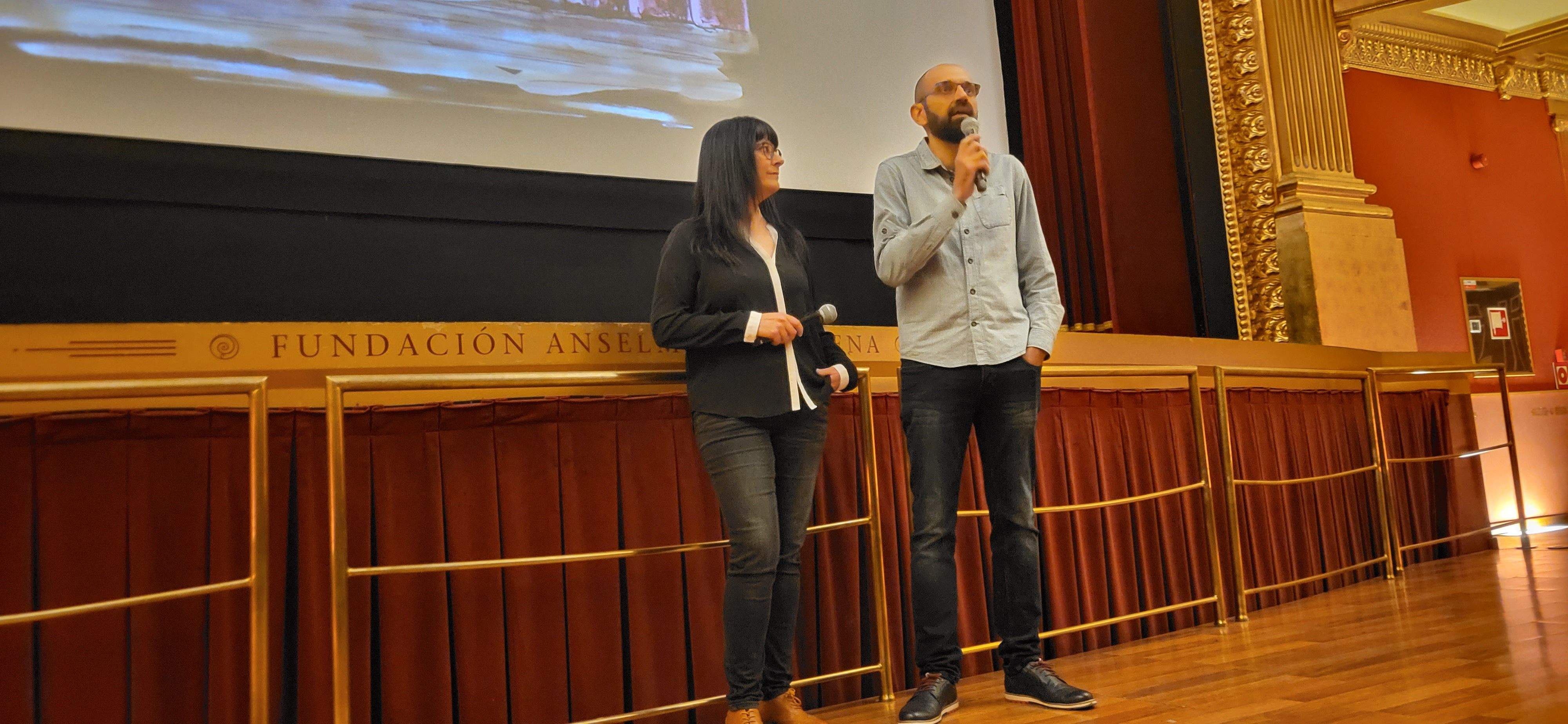 Estreno de La Tartana, una vida de teatro. Marta Javierre y Fernando Gatón.  Foto Myriam Martínez 