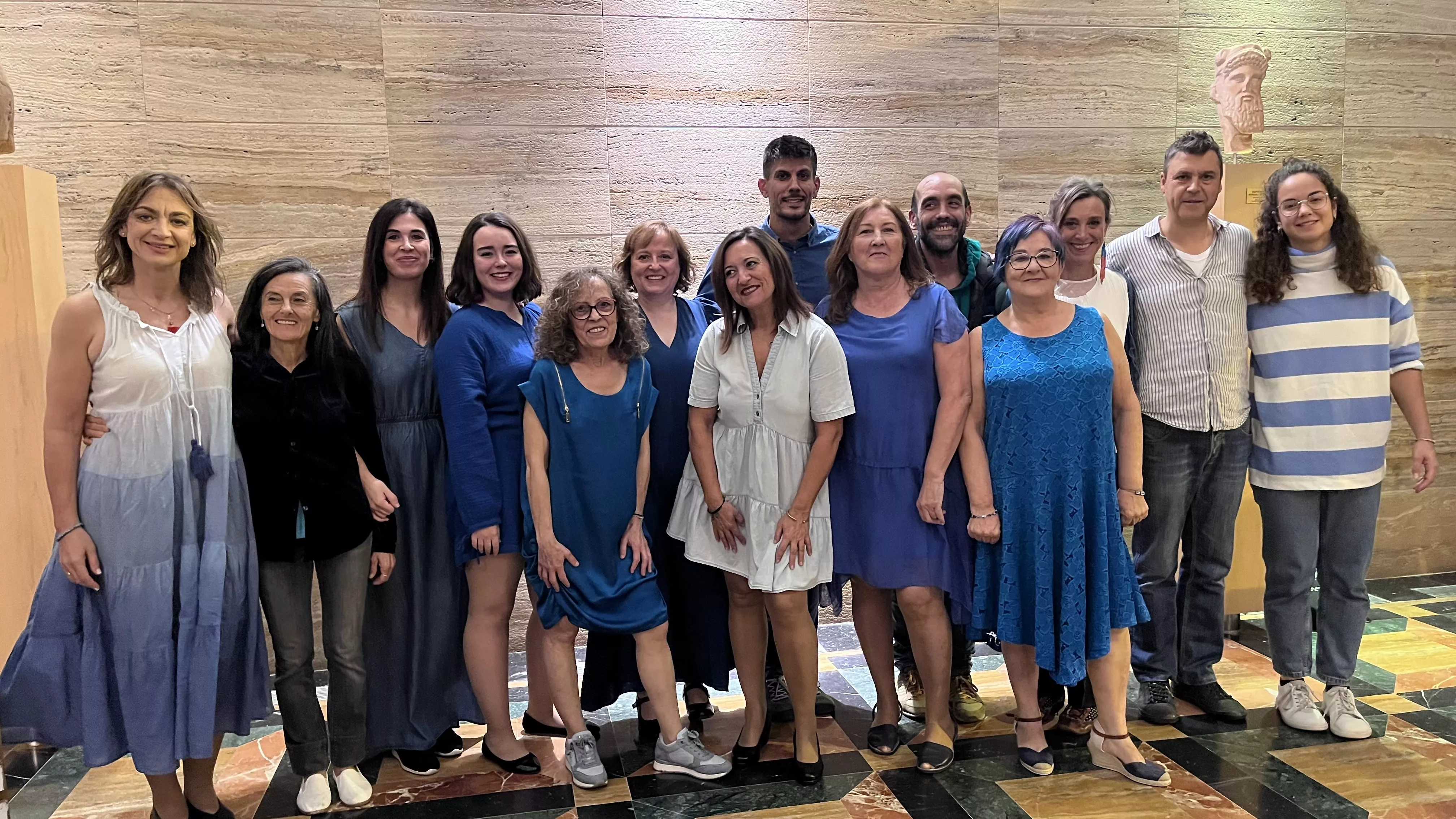 Representación de "Una ola al romper" del grupo Kandelikas en el teatro Olimpia. Foto Mercedes Manterola