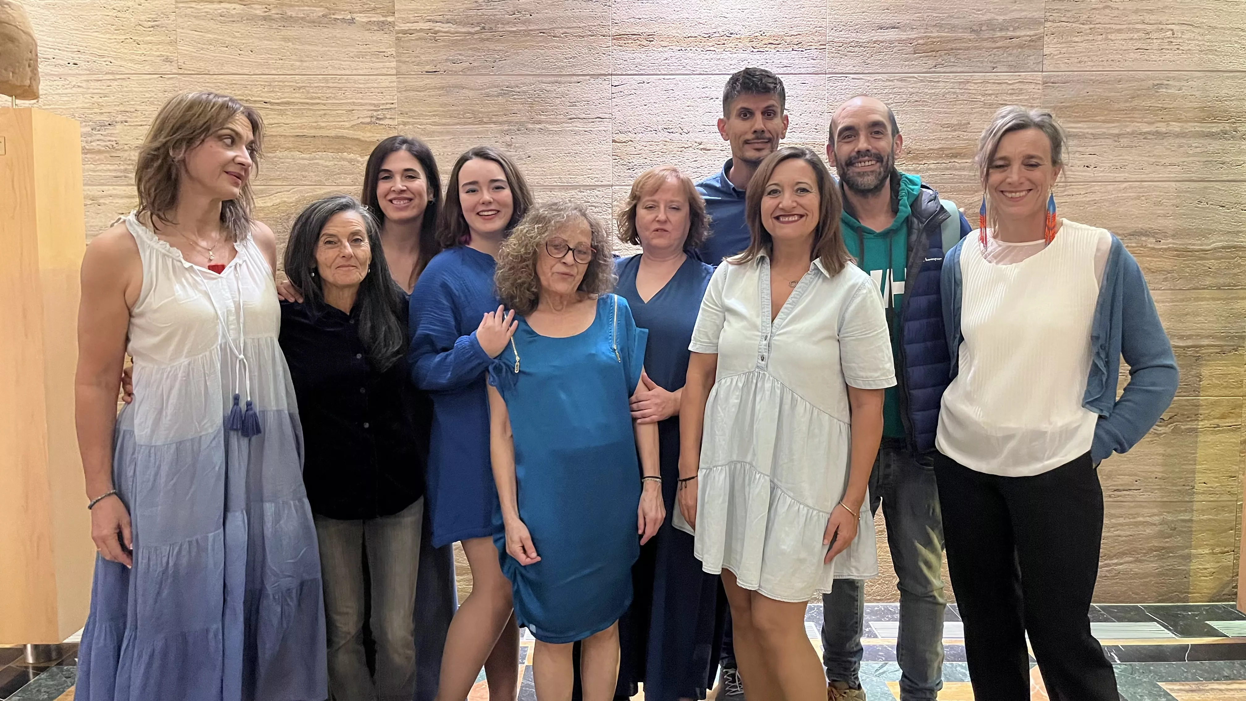 Representación de "Una ola al romper" del grupo Kandelikas en el teatro Olimpia. Foto Mercedes Manterola