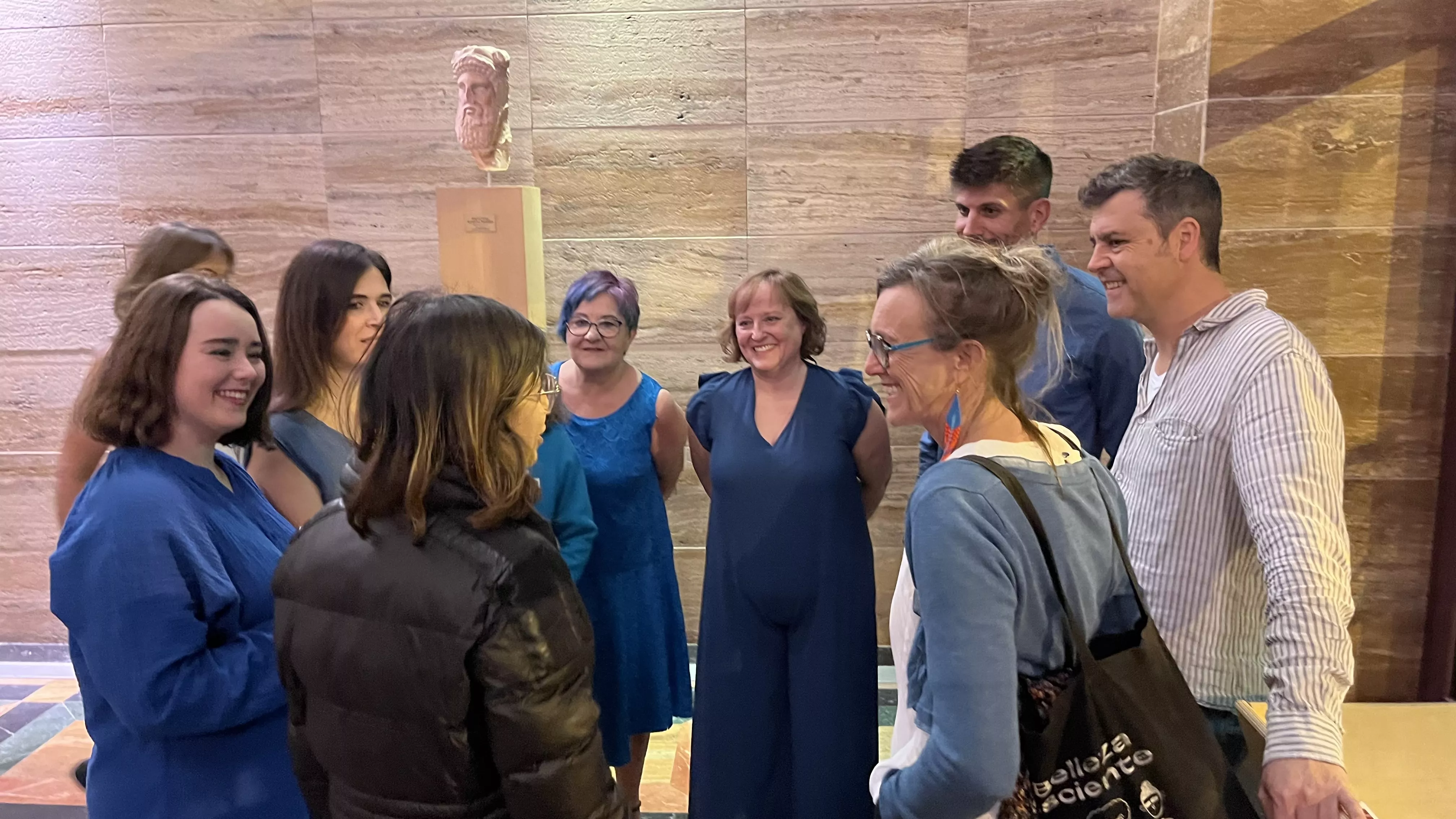 Representación de "Una ola al romper" del grupo Kandelikas en el teatro Olimpia. Foto Mercedes Manterola