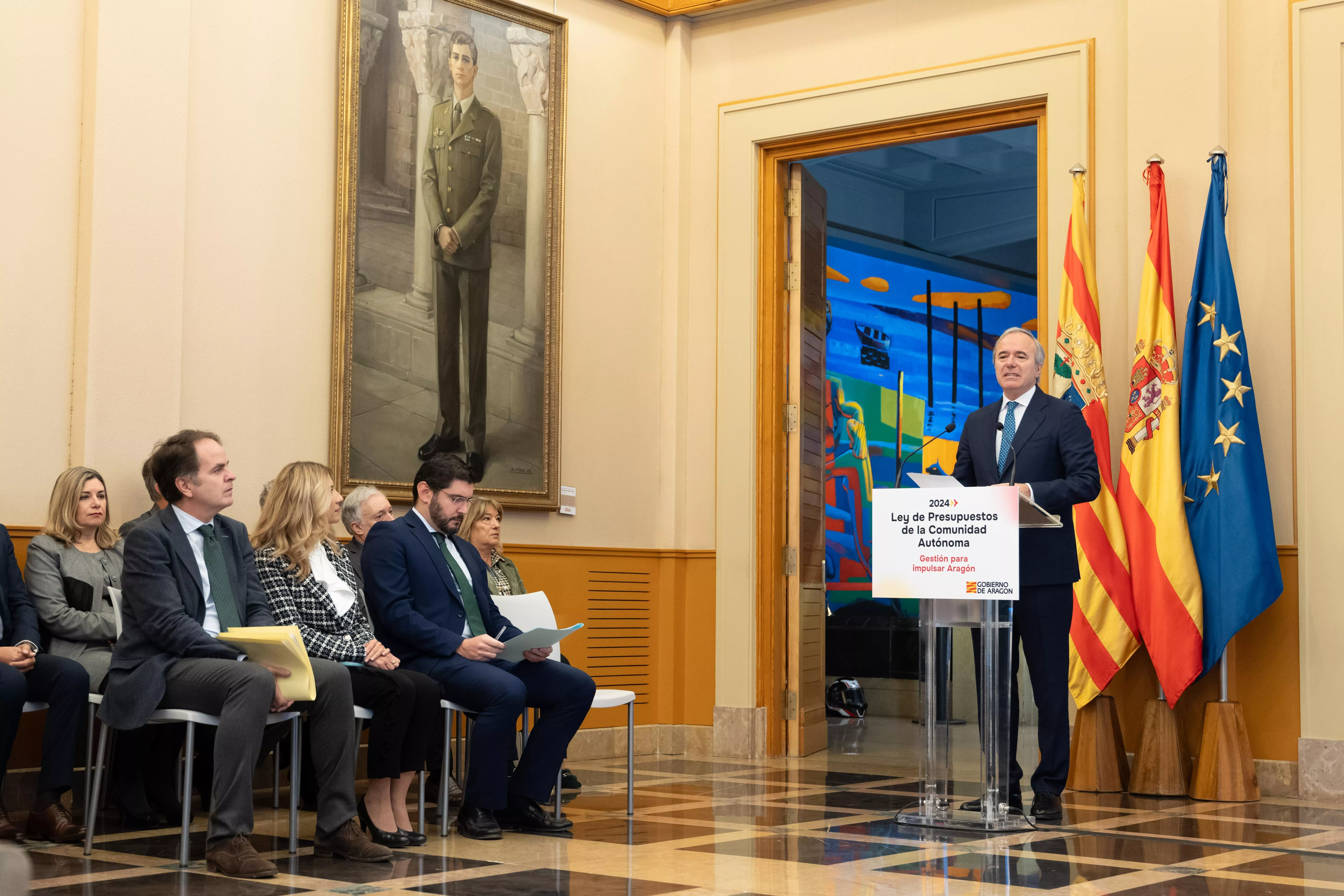 Azcón ha presentado los presupuestos de Aragón para 2024.
