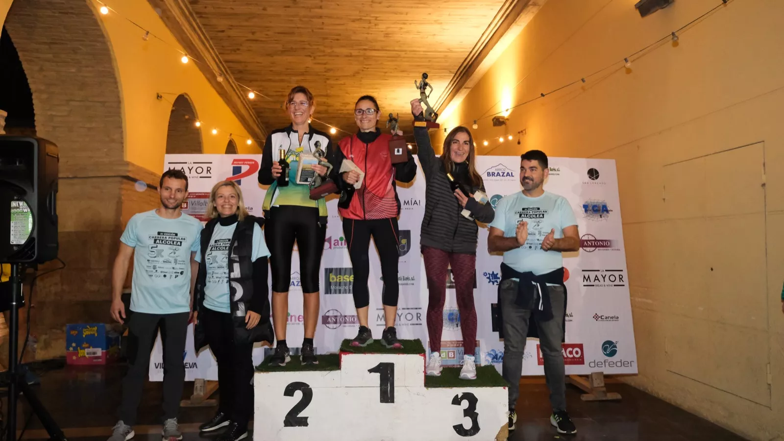 Podio Veterano Femenino.