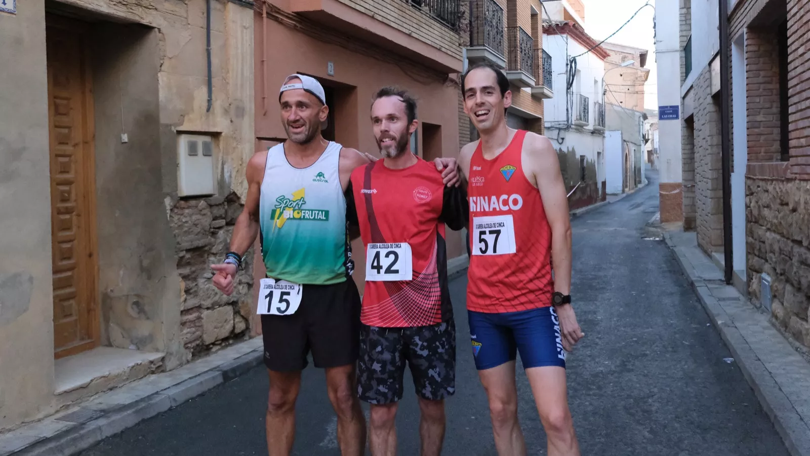 Los tres primeros categoría masculina