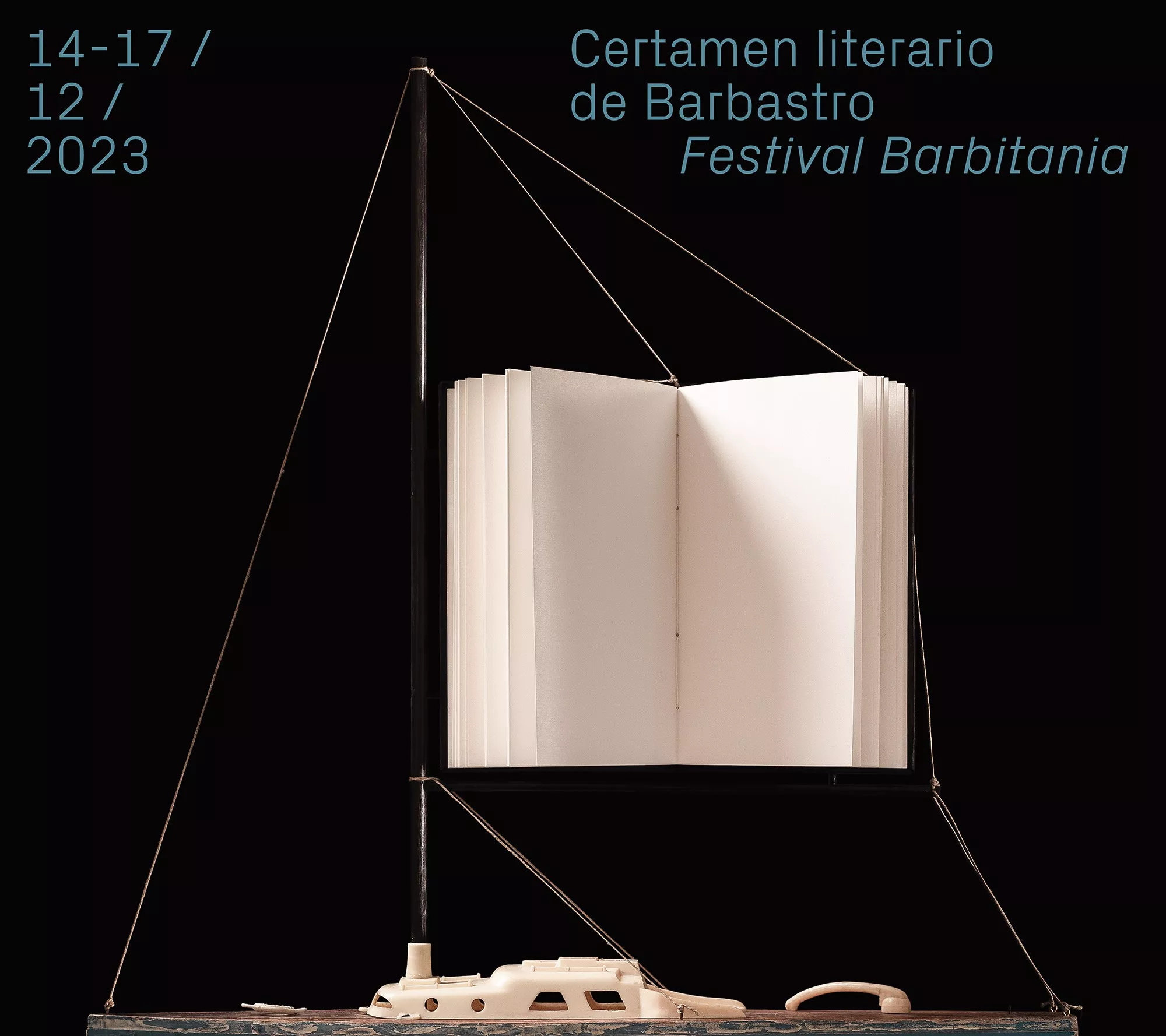 Cartel de Barbitania, que acoge el Certamen Literario de Barbastro que ya tiene finalistas en Novela y Poesía