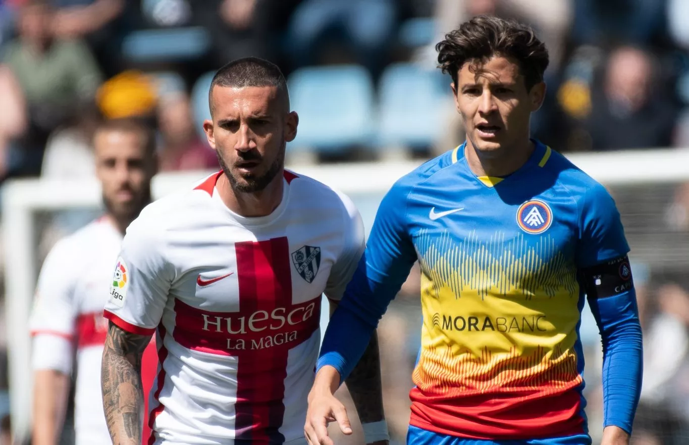 Sielva y Bover, en el último Andorra-Huesca.