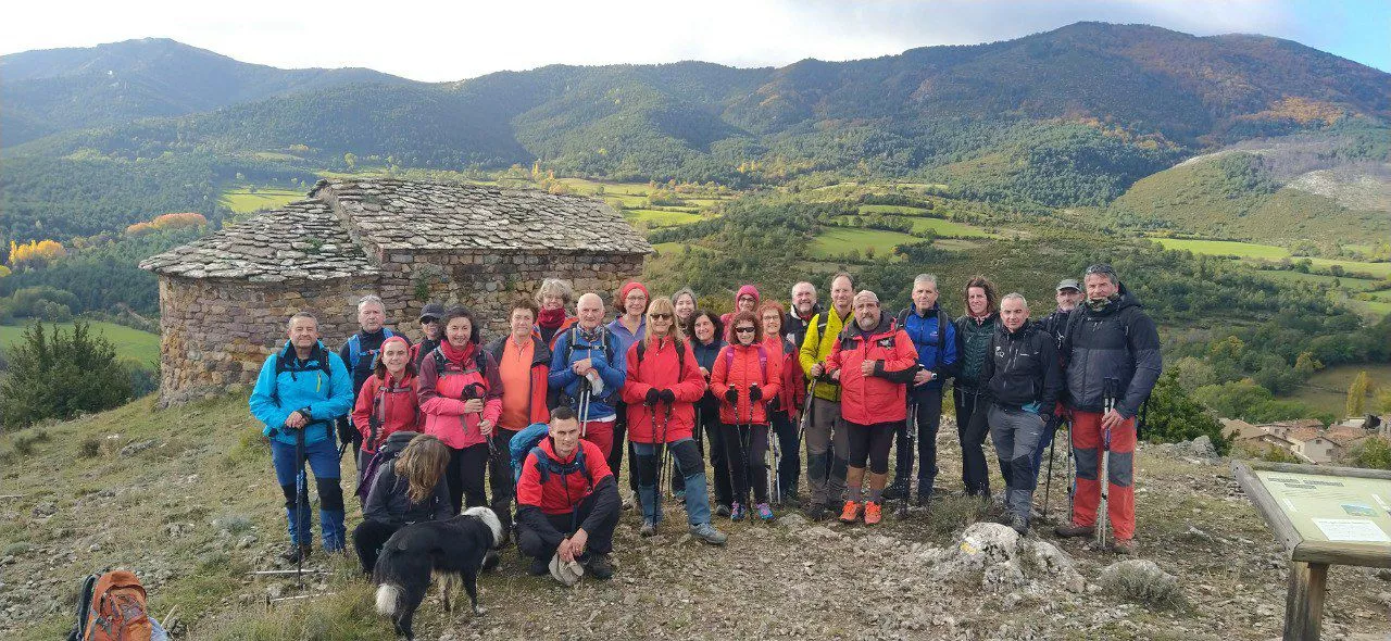El grupo del Club Montaña Nabaín.