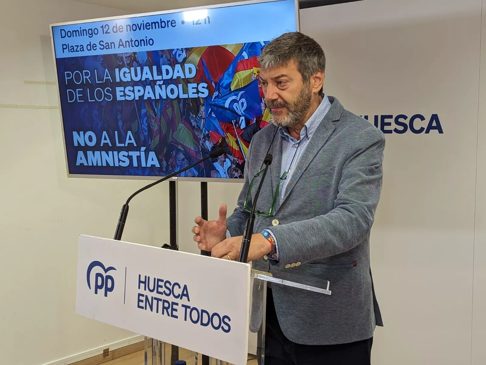 Gerardo Oliván, presidente del PP de Huesca