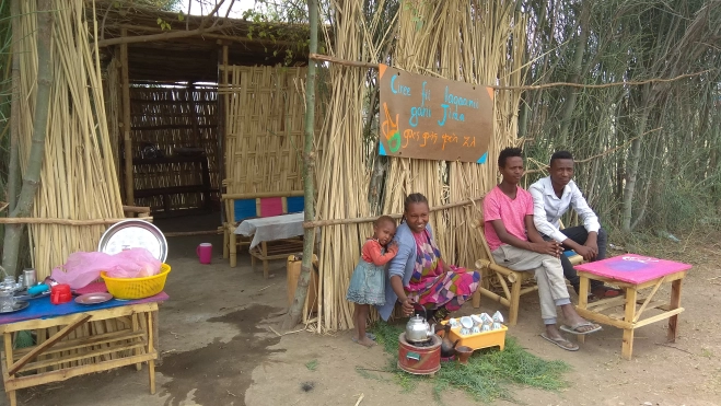 Pequeña cafetería abierta dentro del programa del WID Project