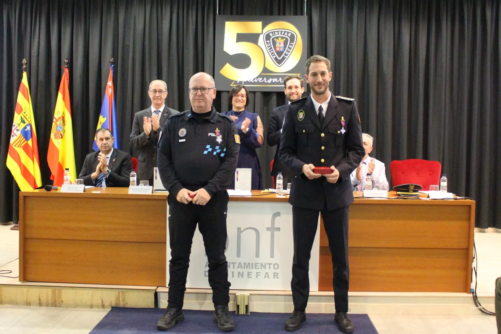 Conmemoración del 50 aniversario de la Policía Local de Binéfar