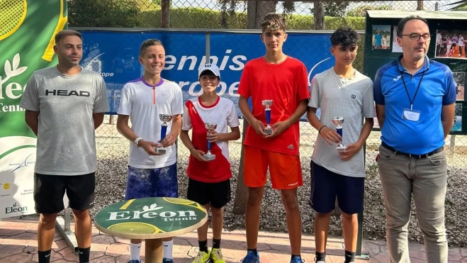 Gonzalo tras ganar la final de dobles