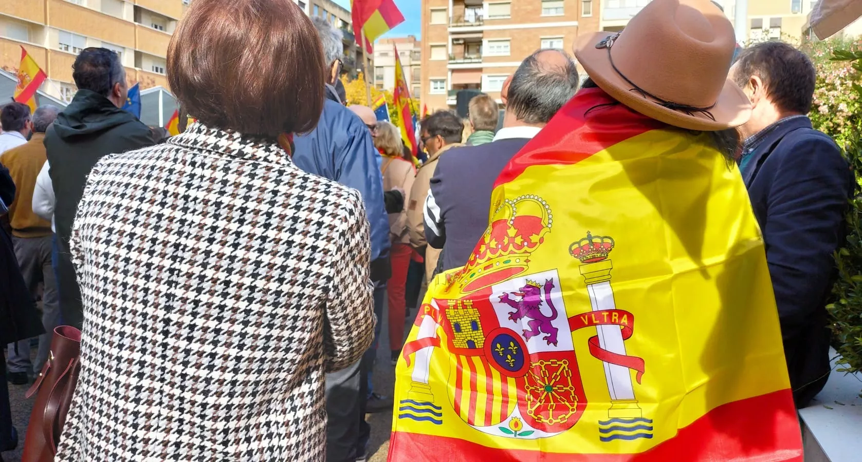 Concentración contra el acuerdo entre PSOE y Junts