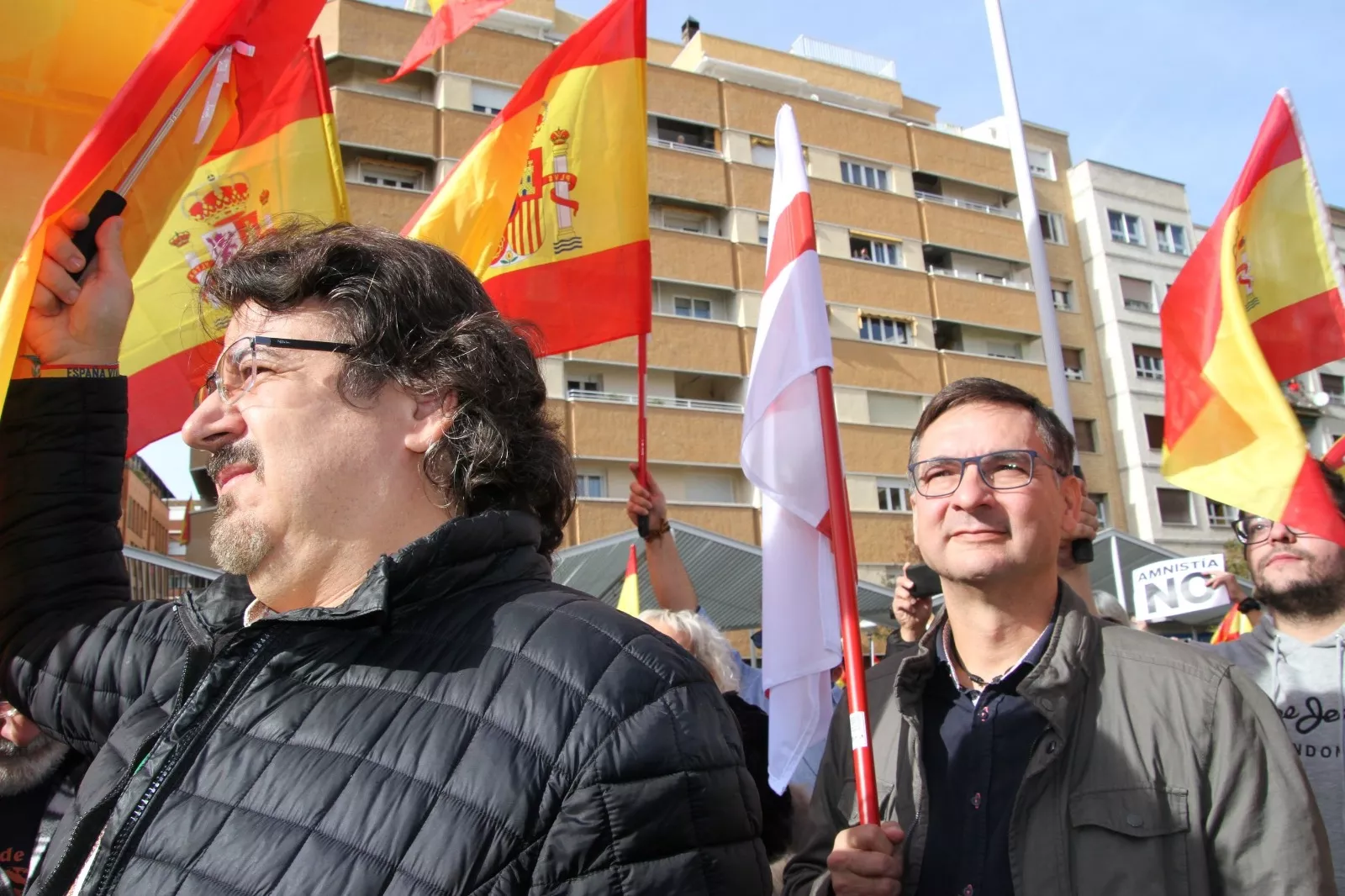 Concentración contra el acuerdo entre PSOE y Junts
